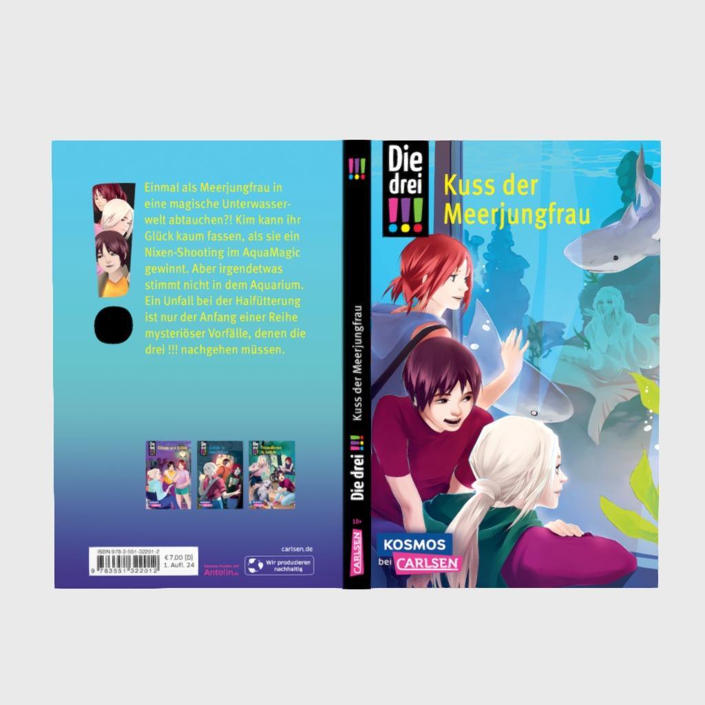 Beispielinhalt (Bild) Die drei !!!: Kuss der Meerjungfrau
