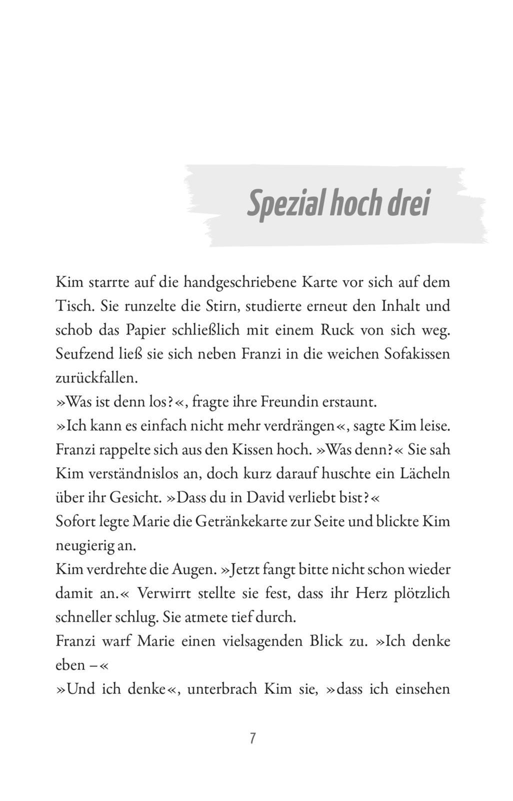 Beispielinhalt (Bild) Die drei !!!: Kuss der Meerjungfrau