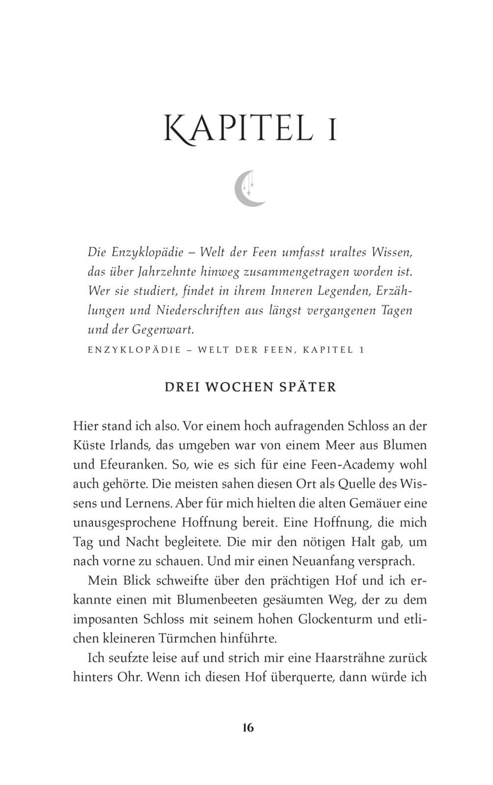 Beispielinhalt (Bild) Moonlight Academy. Feenzauber