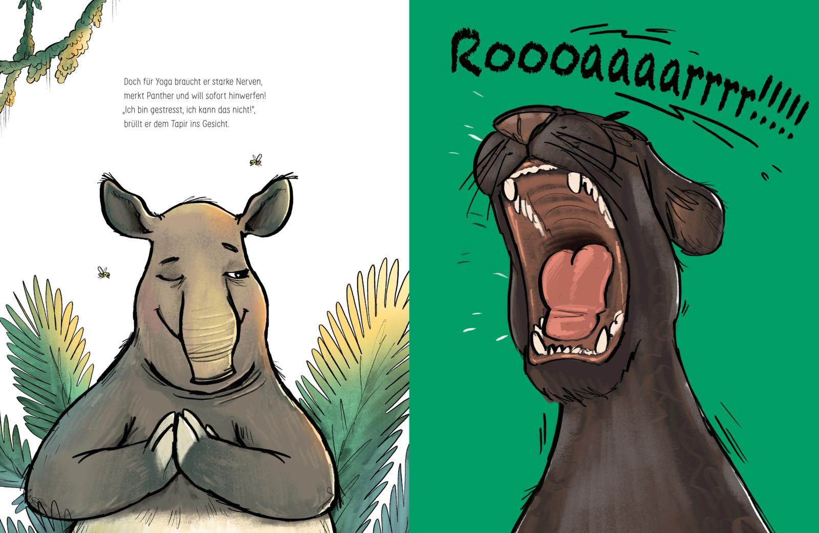 Beispielinhalt (Bild) Panther, Panther, sei entspannter