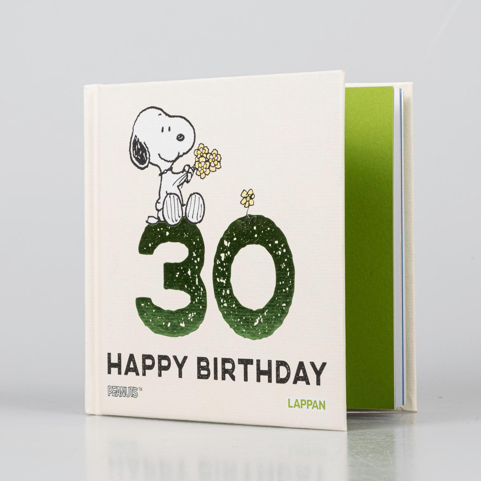 Beispielinhalt (Bild) Peanuts Geschenkbuch: Happy Birthday zum 30. Geburtstag