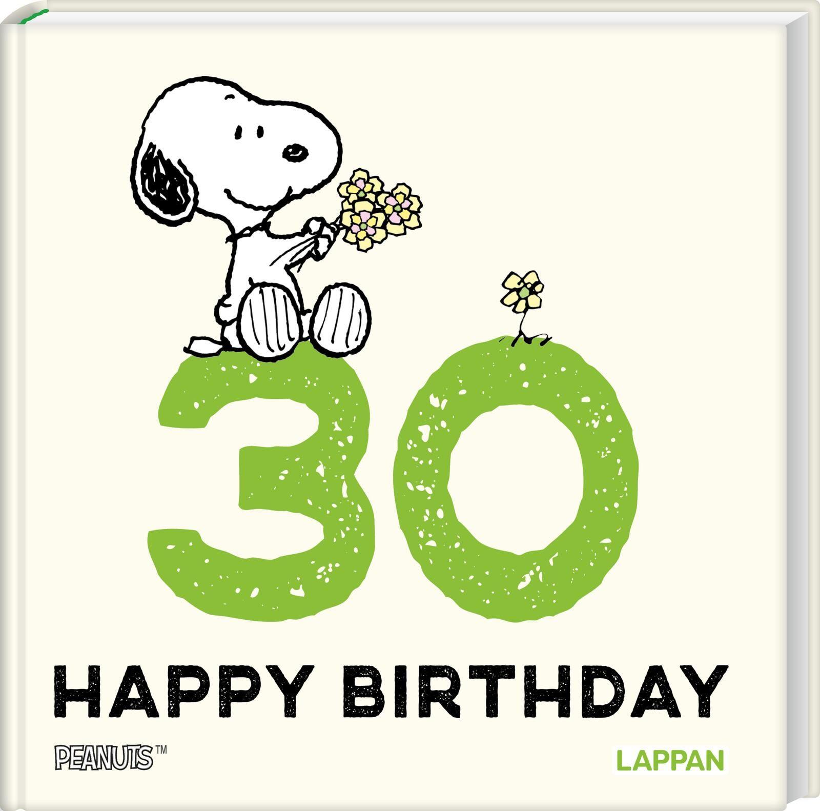 Vorderes Coverbild Peanuts Geschenkbuch: Happy Birthday zum 30. Geburtstag