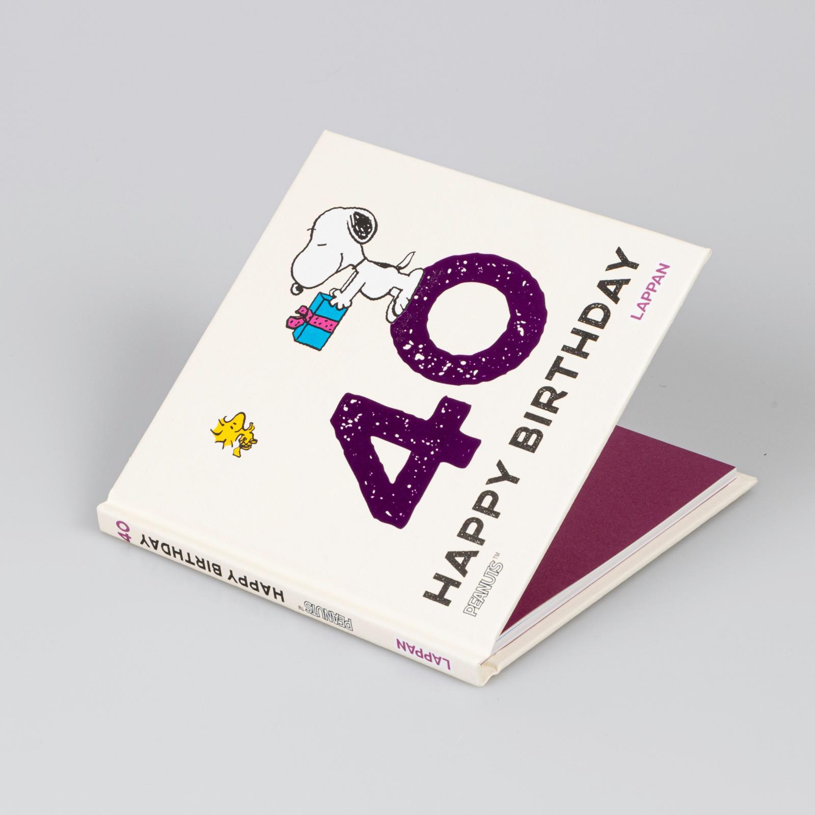 Beispielinhalt (Bild) Peanuts Geschenkbuch: Happy Birthday zum 40. Geburtstag