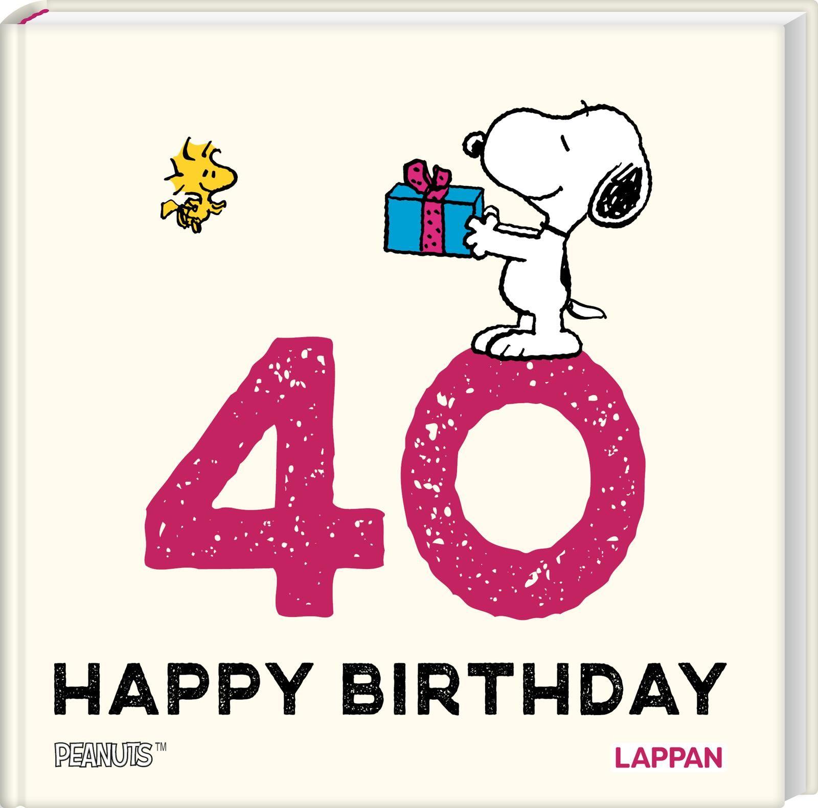 Vorderes Coverbild Peanuts Geschenkbuch: Happy Birthday zum 40. Geburtstag