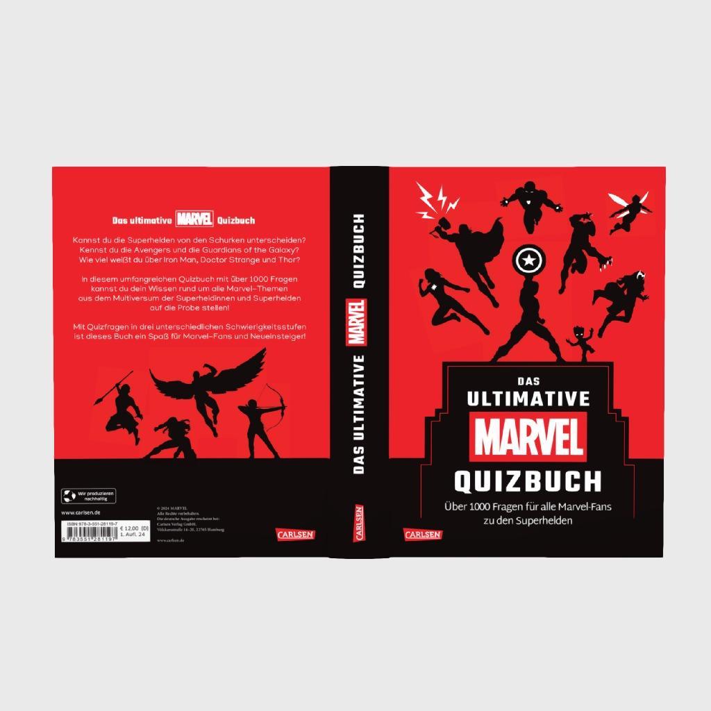Beispielinhalt (Bild) Marvel: Das ultimative MARVEL Quizbuch