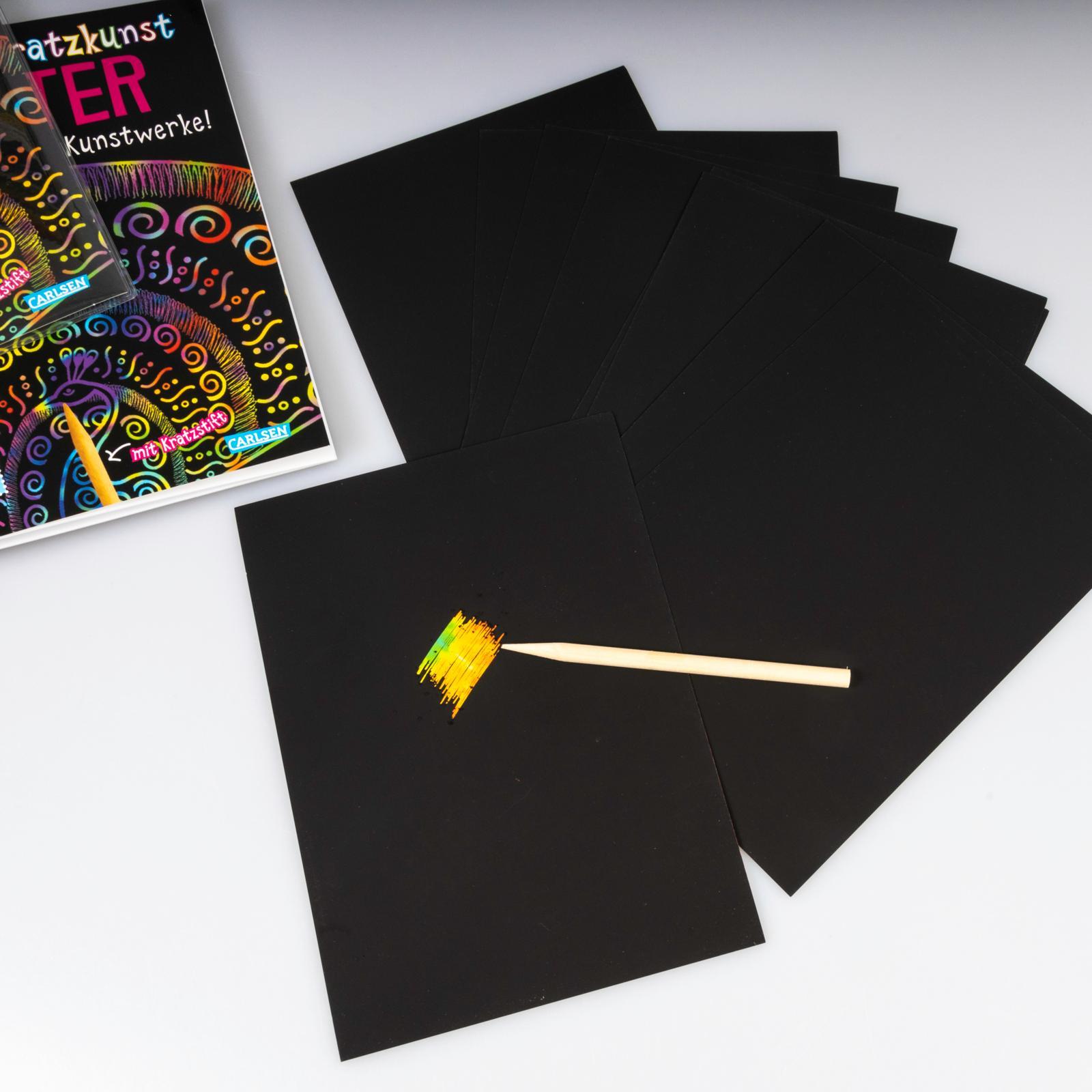 Beispielinhalt (Bild) Kratzbilder für Kinder: Kreative Kratzkunst: Muster