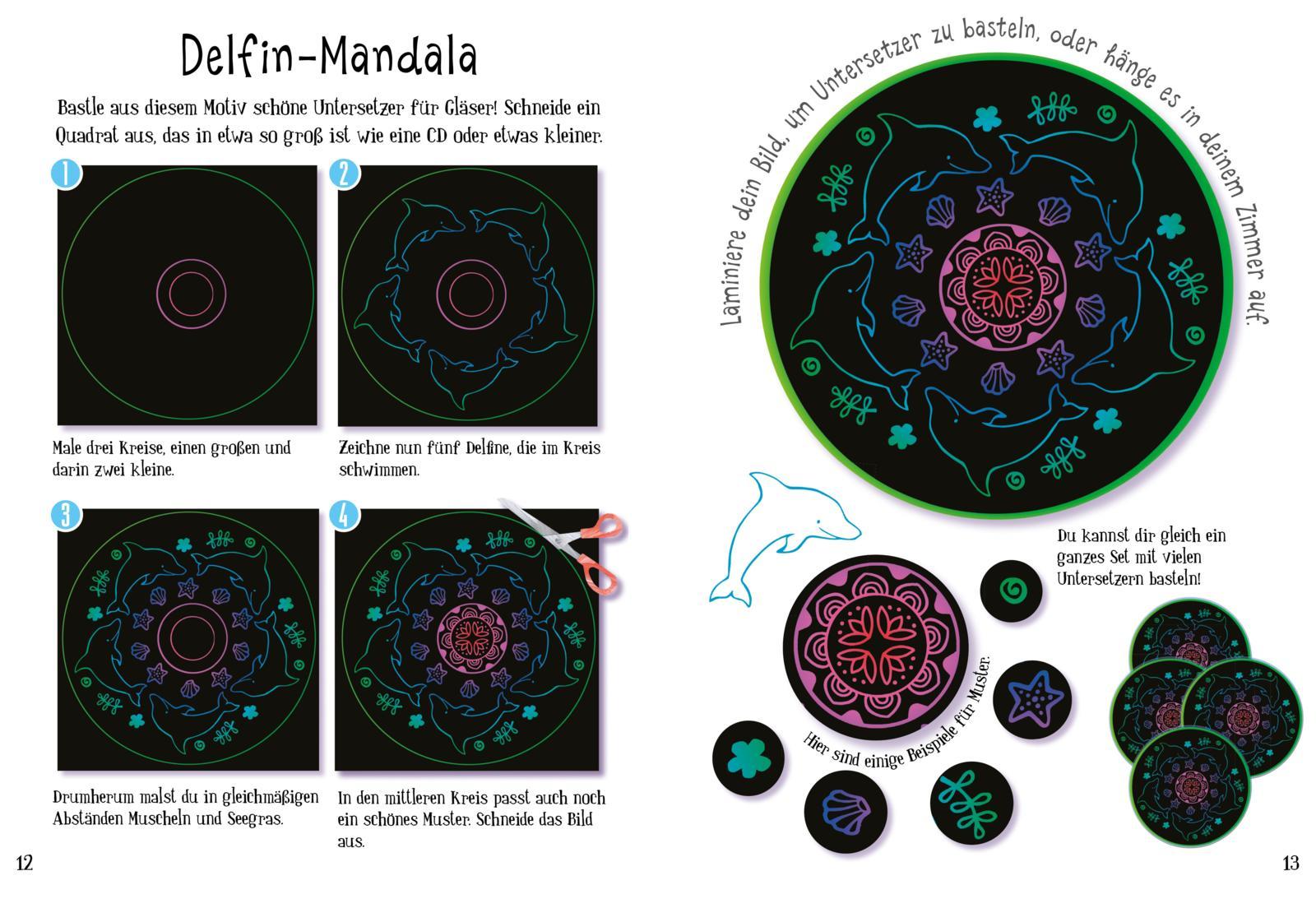 Beispielinhalt (Bild) Kratzbilder für Kinder: Kreative Kratzkunst: Muster