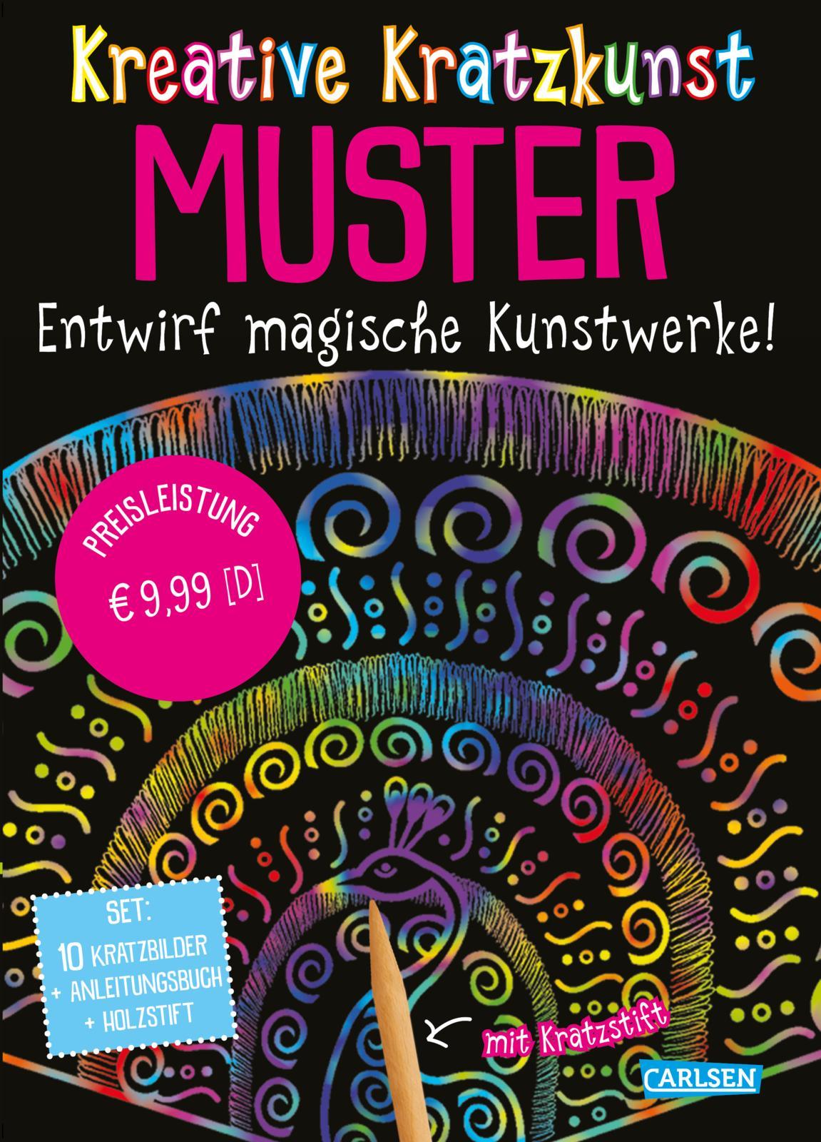 Vorderes Coverbild Kratzbilder für Kinder: Kreative Kratzkunst: Muster