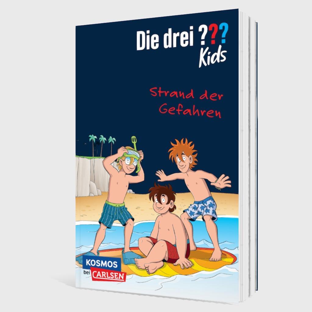 Beispielinhalt (Bild) Die drei ??? Kids: Strand der Gefahren - Dreifachband