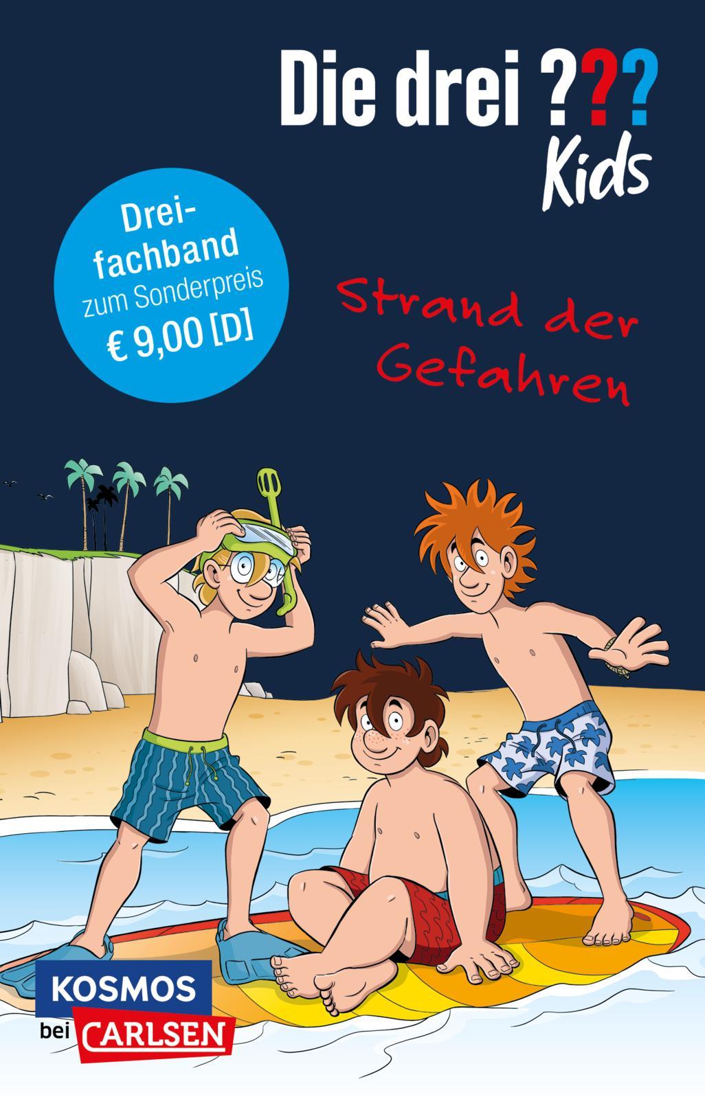 Vorderes Coverbild Die drei ??? Kids: Strand der Gefahren - Dreifachband
