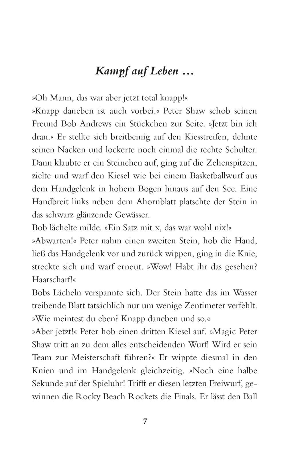 Beispielinhalt (Bild) Die drei ???: Schrecken aus der Tiefe