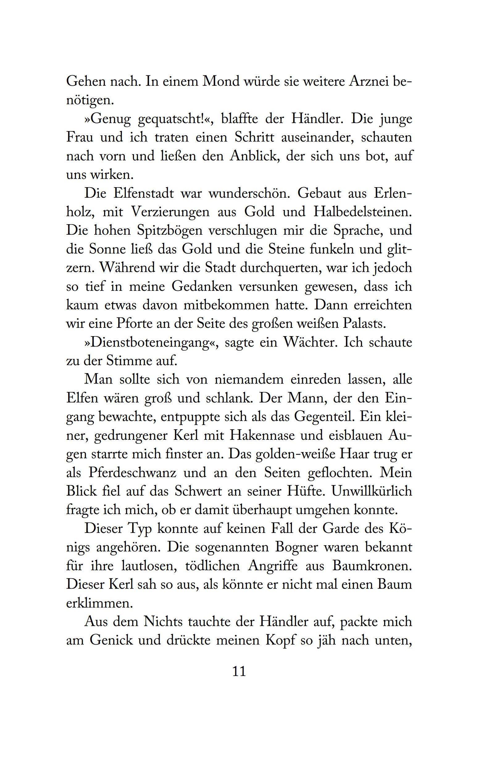 Beispielinhalt (Bild) The Broken Elf King - Die Chroniken von Avalier 2