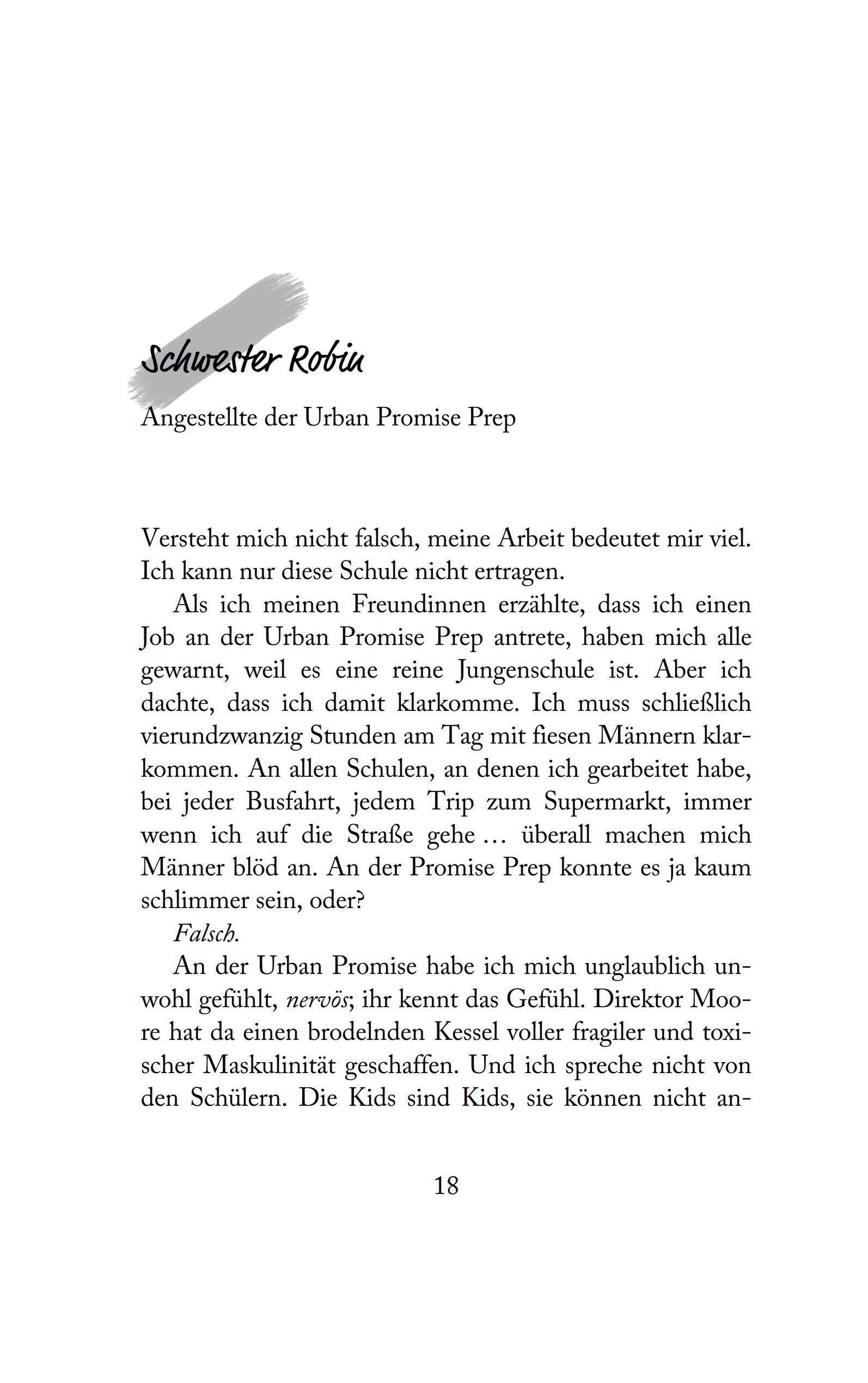 Beispielinhalt (Bild) Promise Boys - Drei Schüler. Drei Motive. Ein Mord.