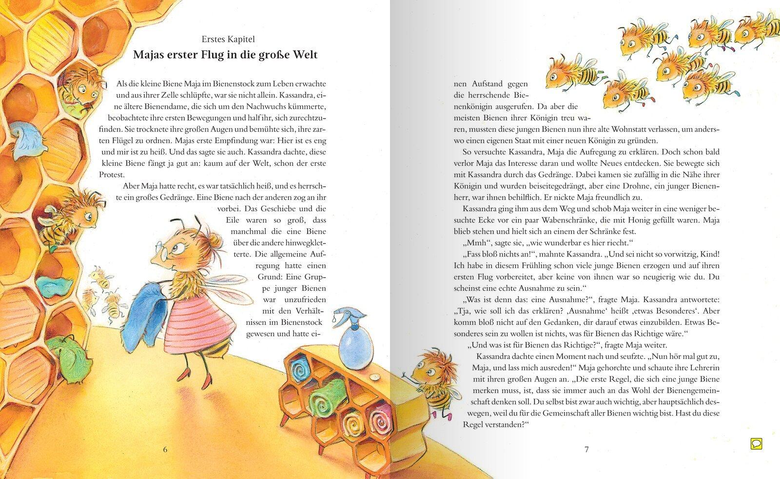Beispielinhalt (Bild) Die Biene Maja und ihre Abenteuer