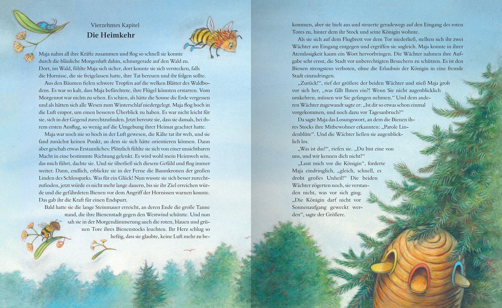 Beispielinhalt (Bild) Die Biene Maja und ihre Abenteuer