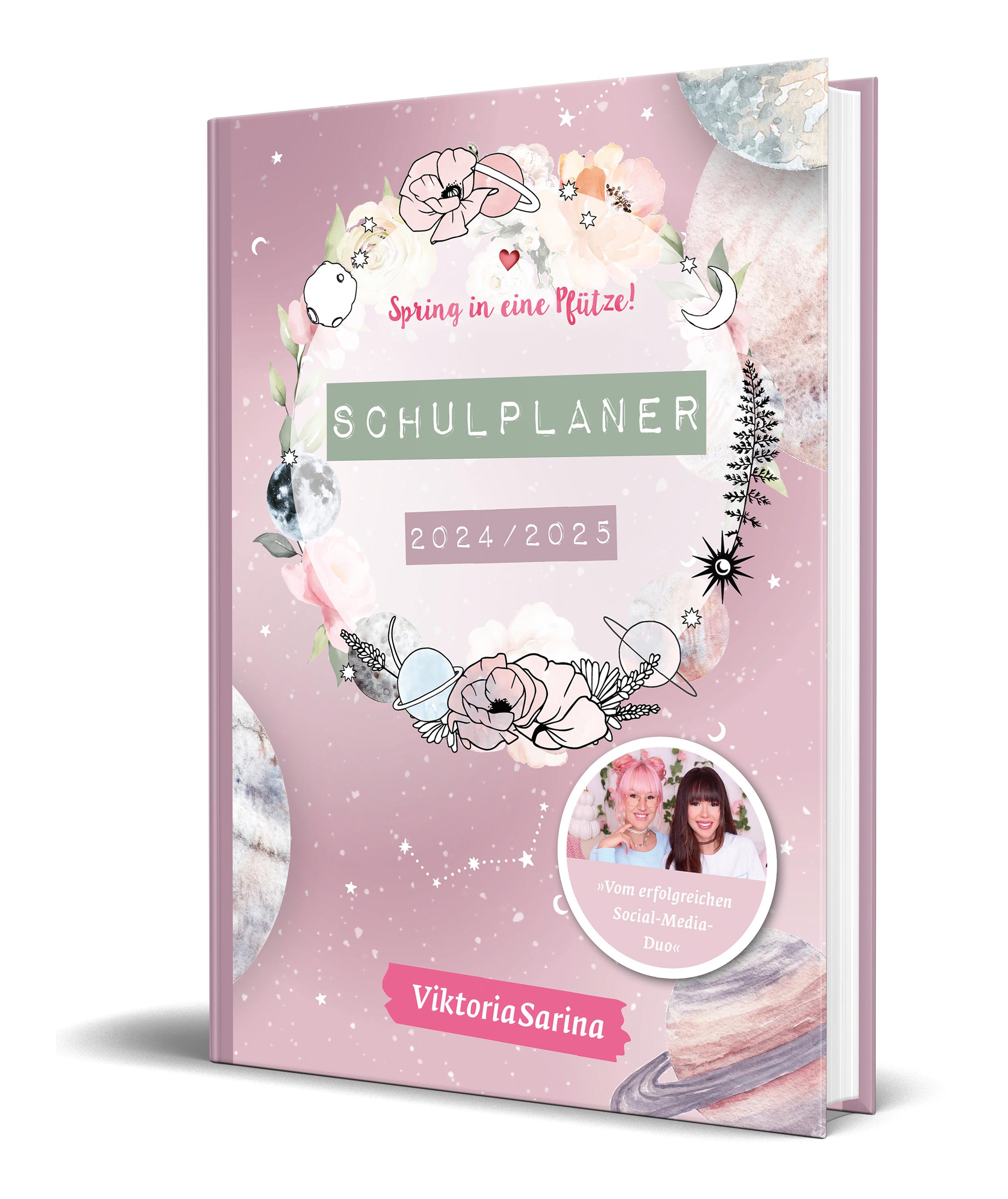 Vorderes Coverbild Spring in eine Pfütze! Schulplaner 2024/2025