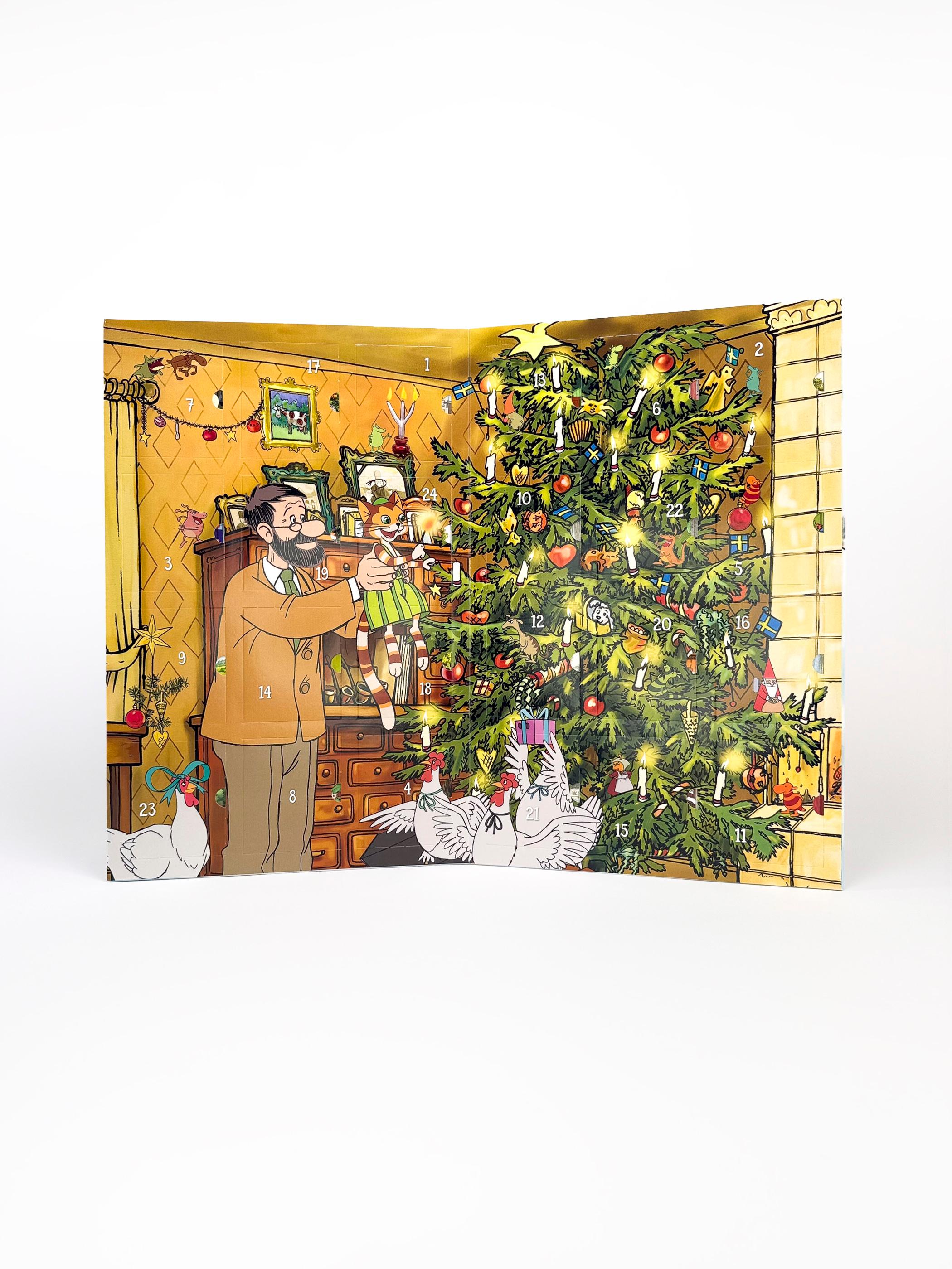 Beispielinhalt (Bild) Pettersson und Findus - Mitmach-Adventskalender