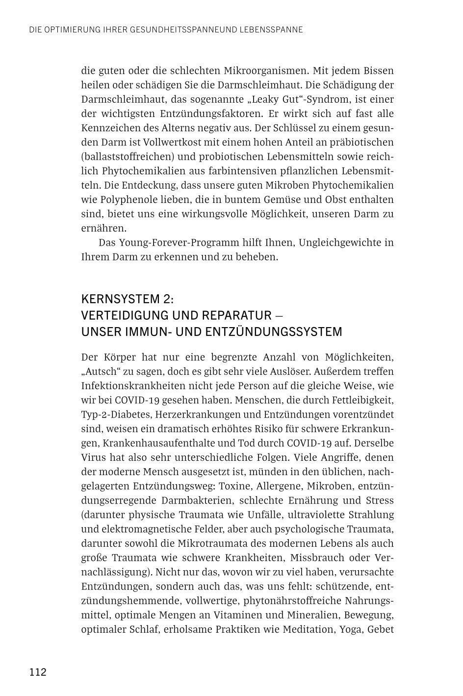 Beispielinhalt (Bild) Young Forever - auf ewig jung (deutsche Ausg.)