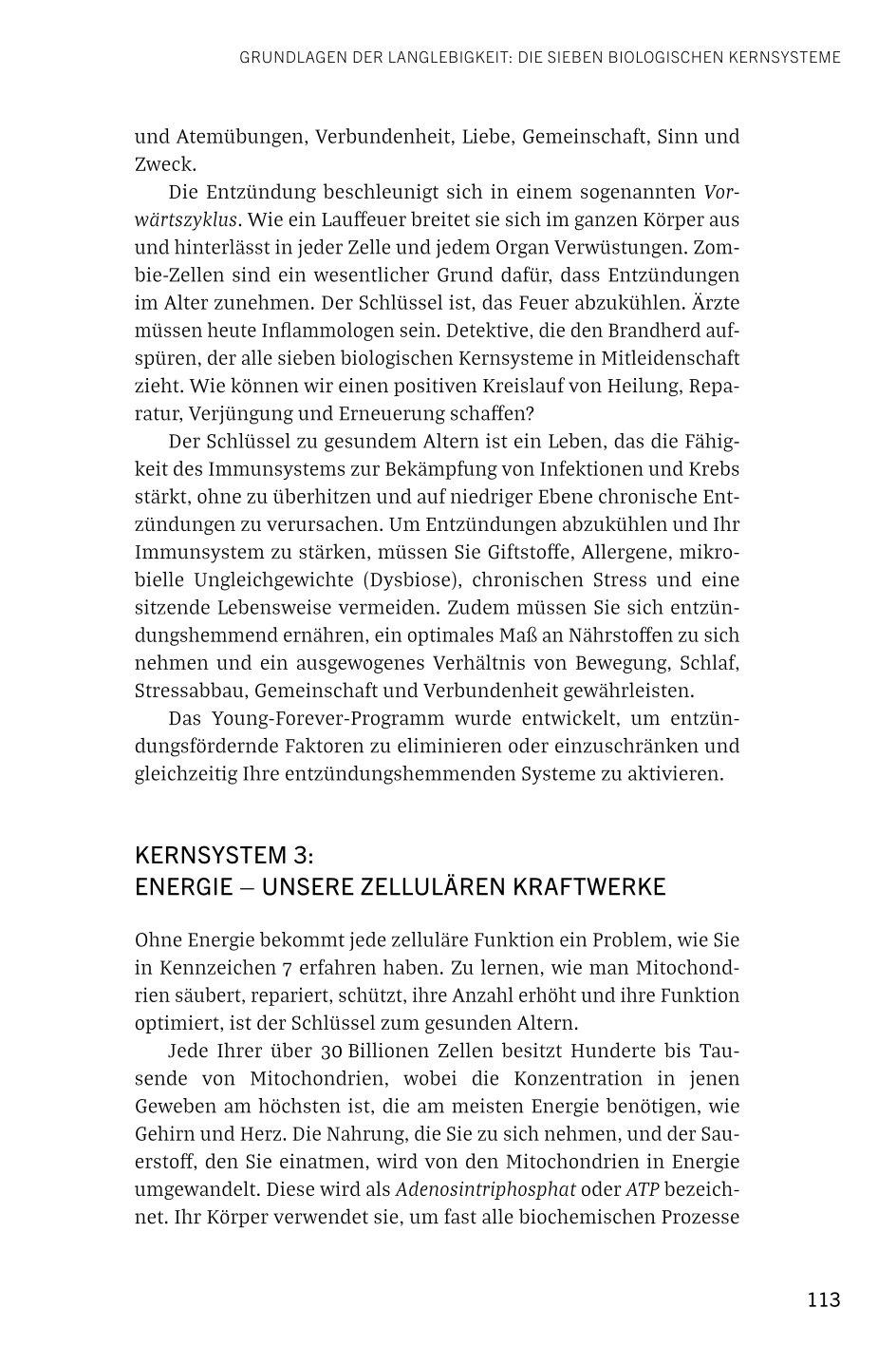 Beispielinhalt (Bild) Young Forever - auf ewig jung (deutsche Ausg.)