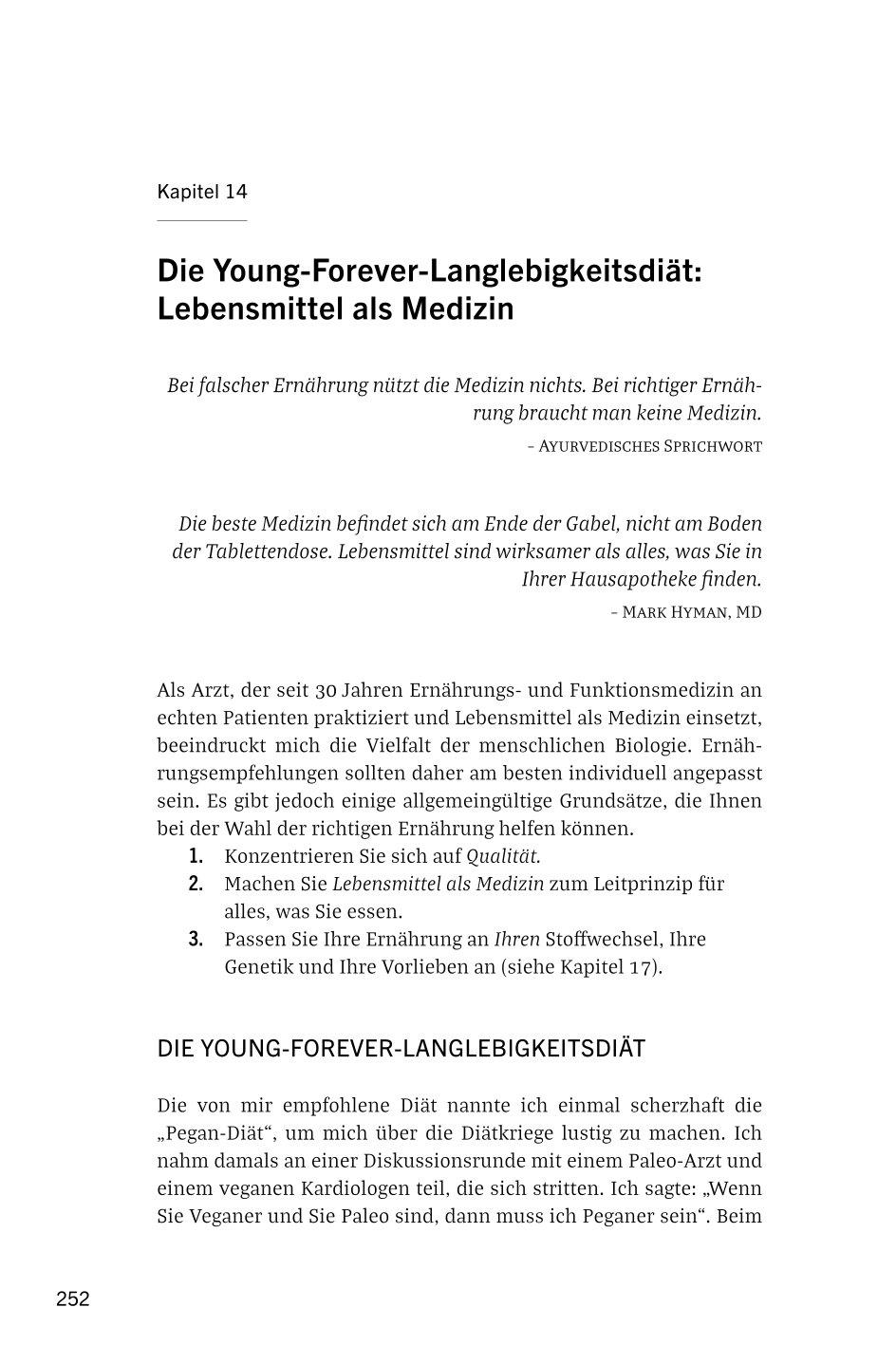 Beispielinhalt (Bild) Young Forever - auf ewig jung (deutsche Ausg.)
