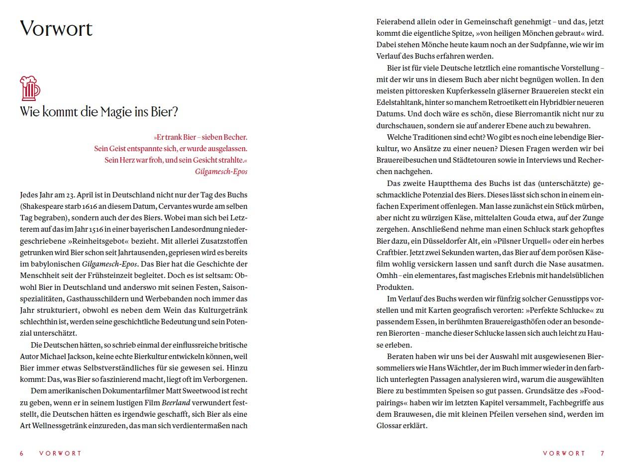 Beispielinhalt (Bild) Das Buch zum Bier
