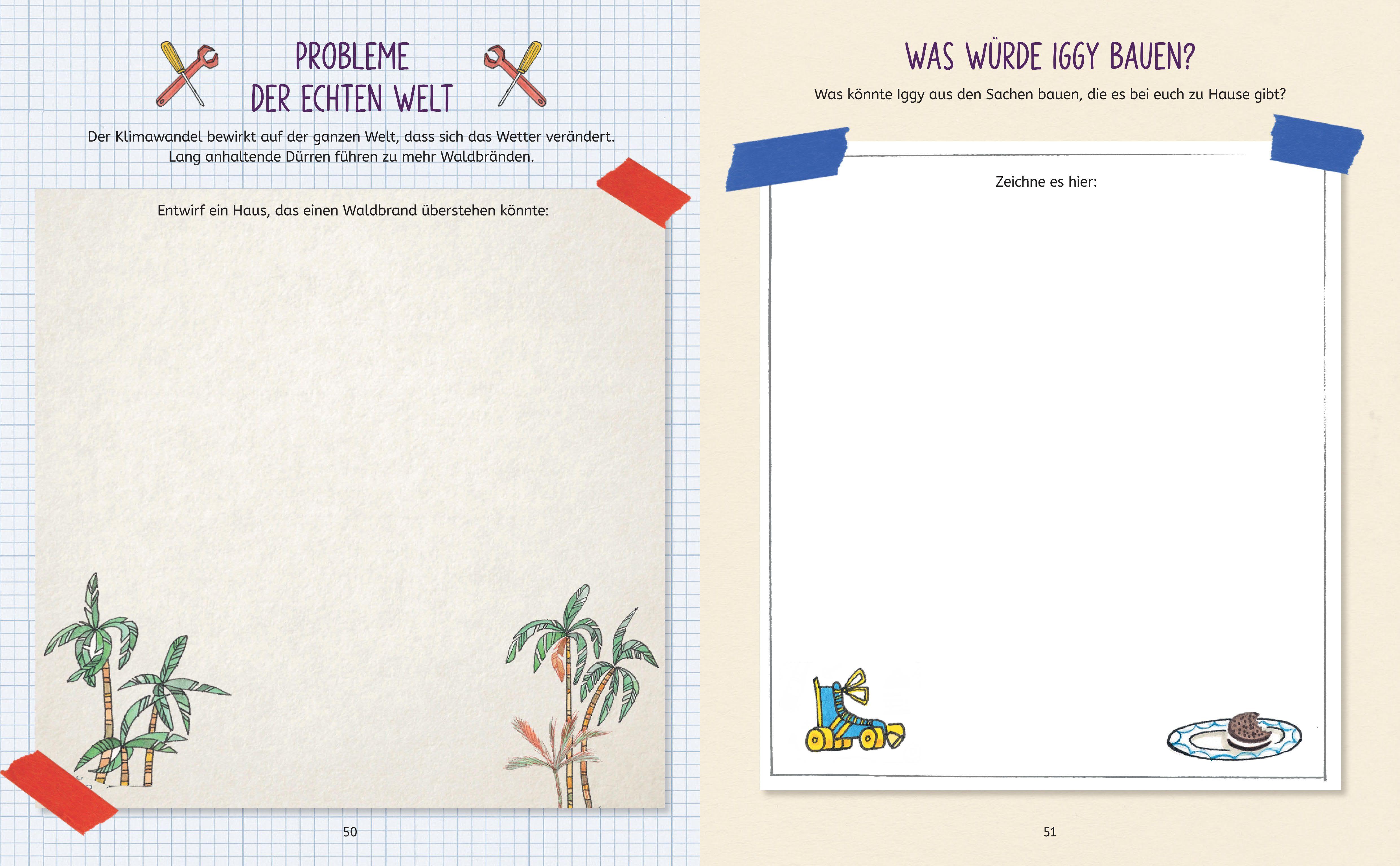 Beispielinhalt (Bild) Die Forscherbande: Bauen und Tüfteln mit Iggy Peck