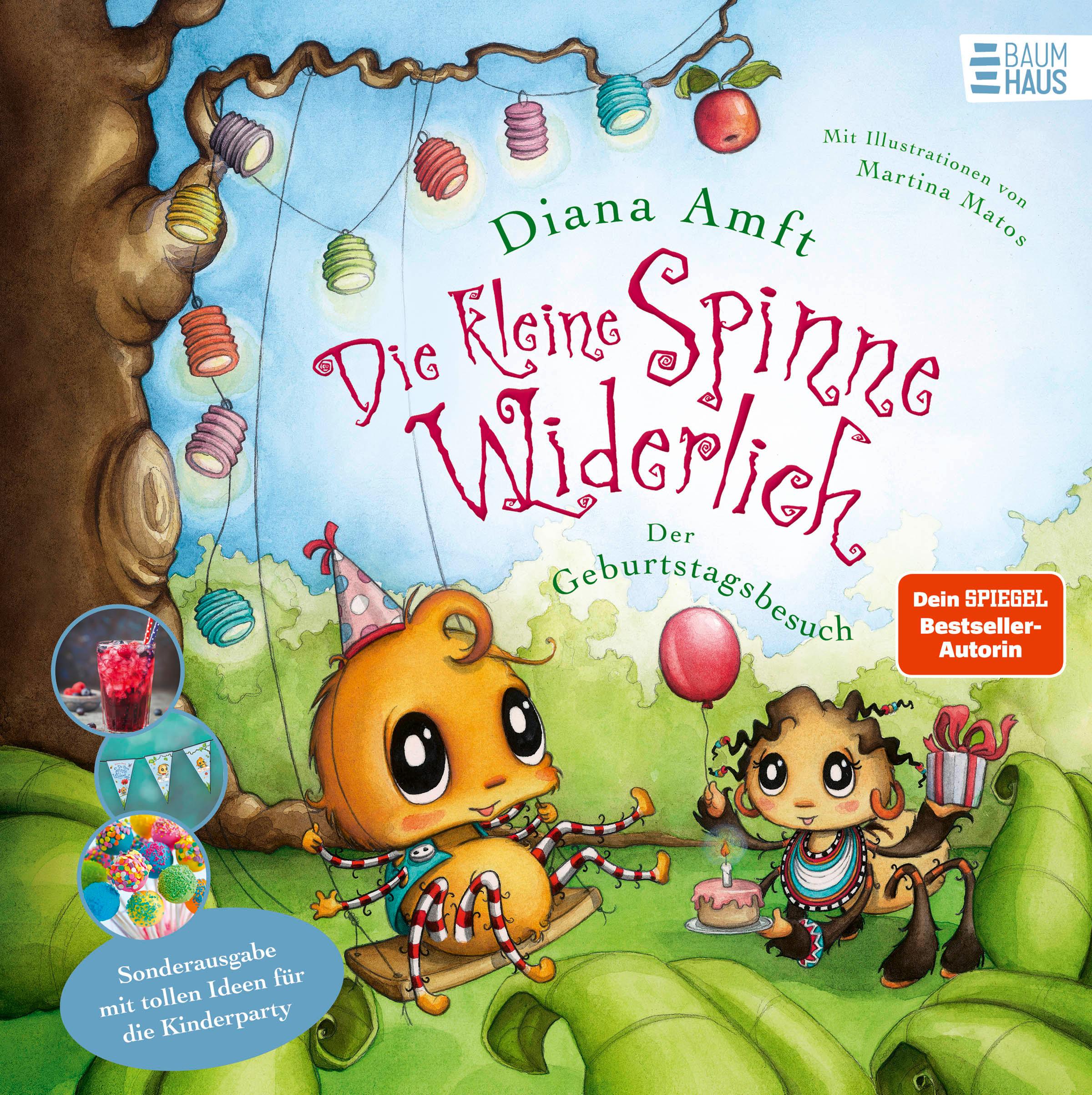Vorderes Coverbild Die kleine Spinne Widerlich - Der Geburtstagsbesuch - Sonderausgabe mit tollen Ideen für die Kinderparty