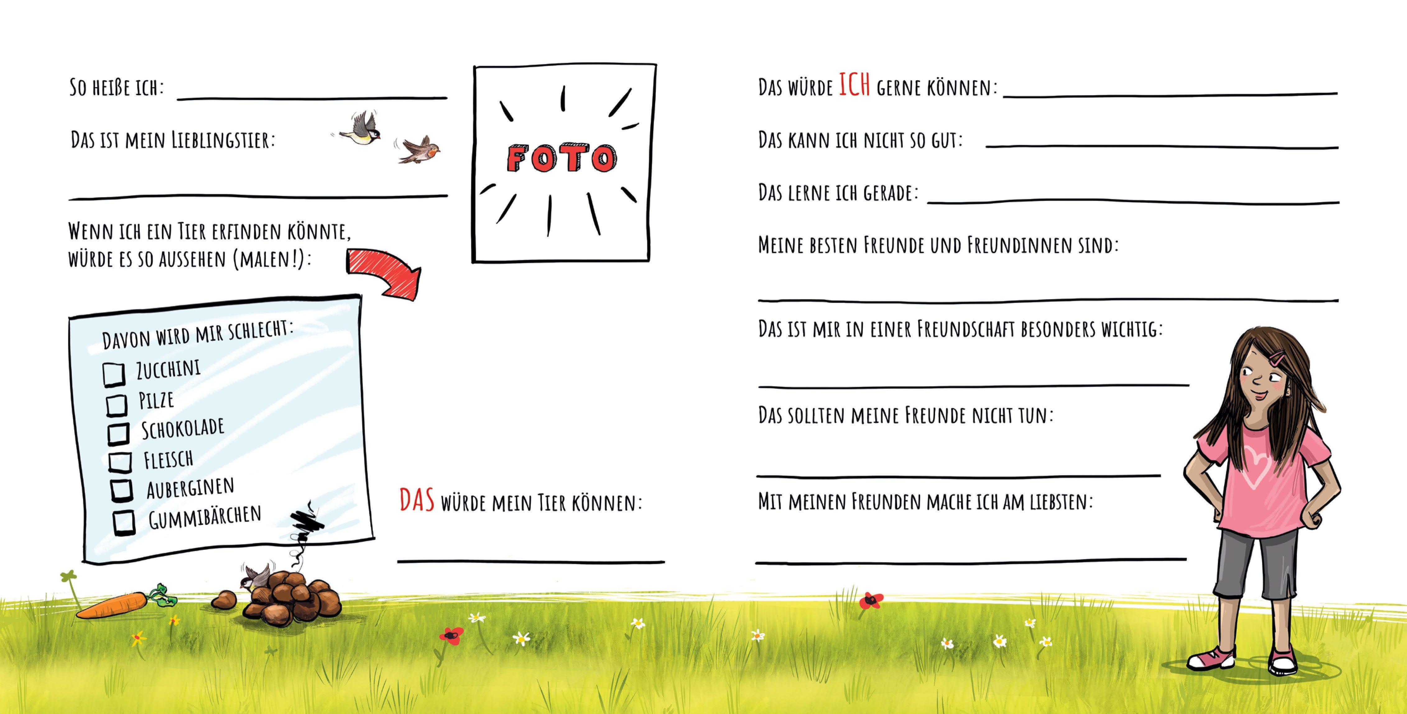 Beispielinhalt (Bild) Juli - Freundebuch