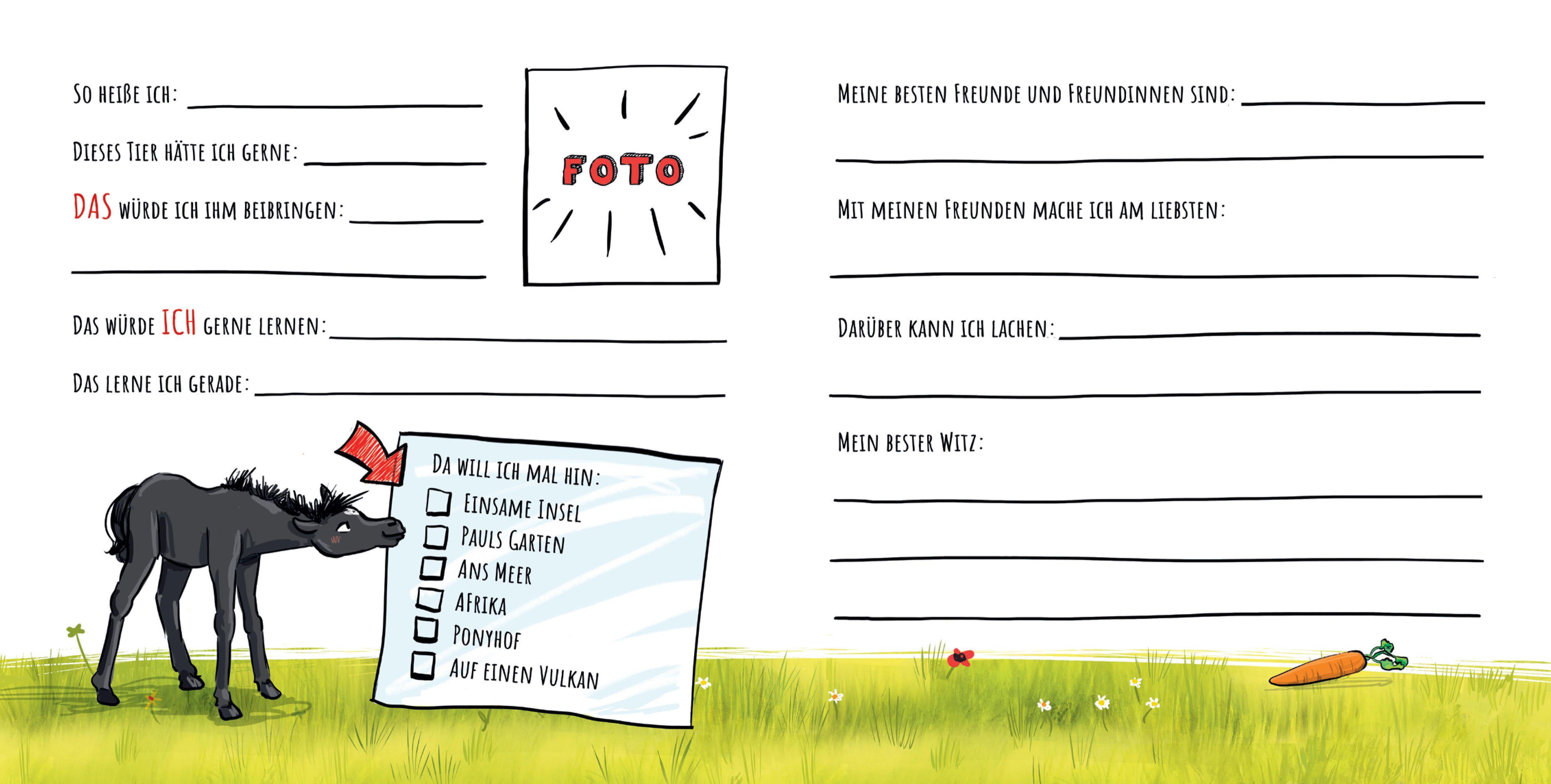 Beispielinhalt (Bild) Juli - Freundebuch