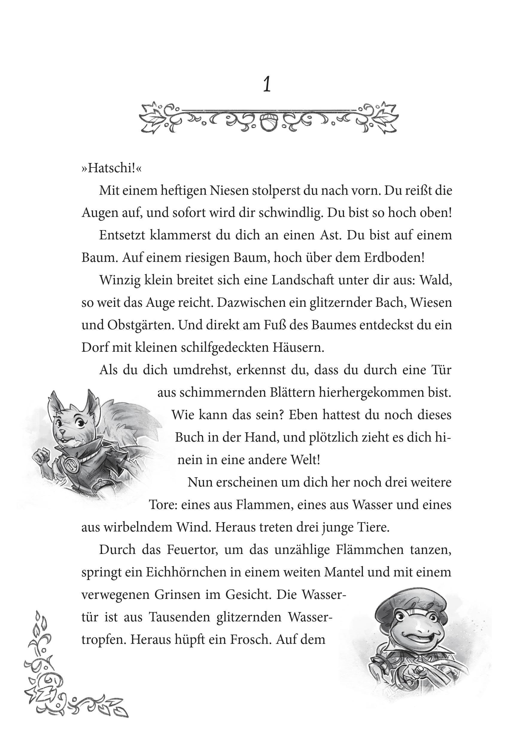 Beispielinhalt (Bild) Die Hüter des magischen Waldes - Finde die geheimen Kristalle!