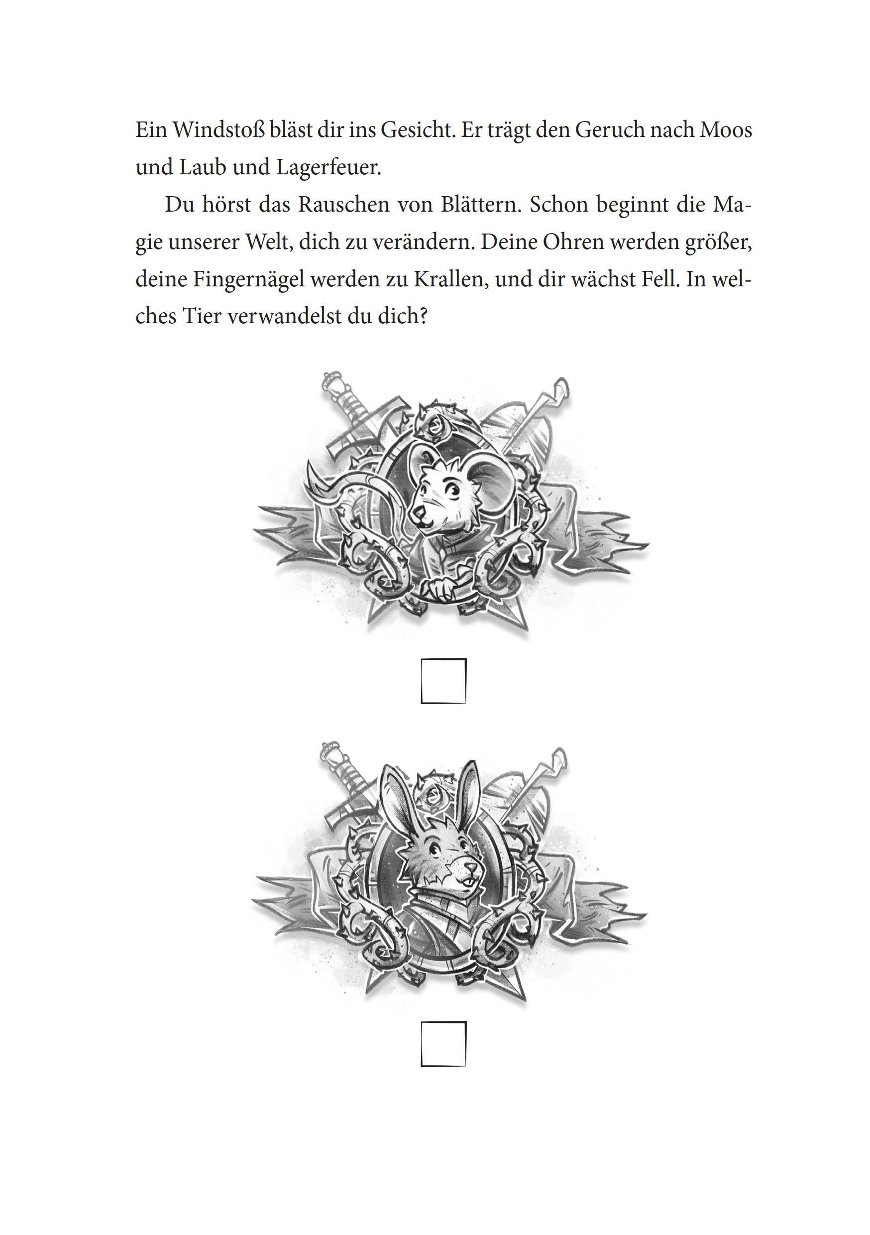 Beispielinhalt (Bild) Die Hüter des magischen Waldes - Finde die geheimen Kristalle!