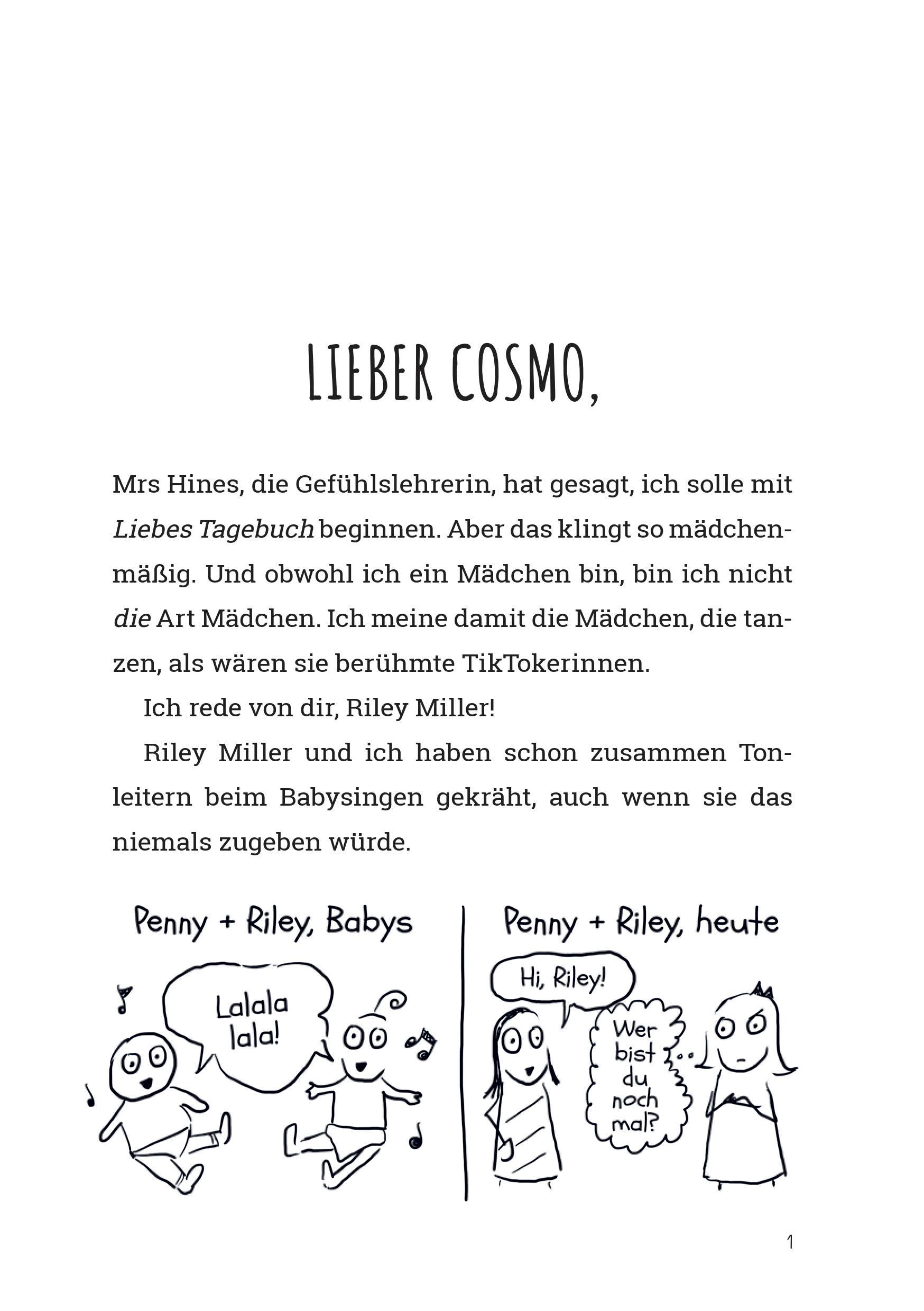 Beispielinhalt (Bild) Penny kritzelt sich durchs Leben
