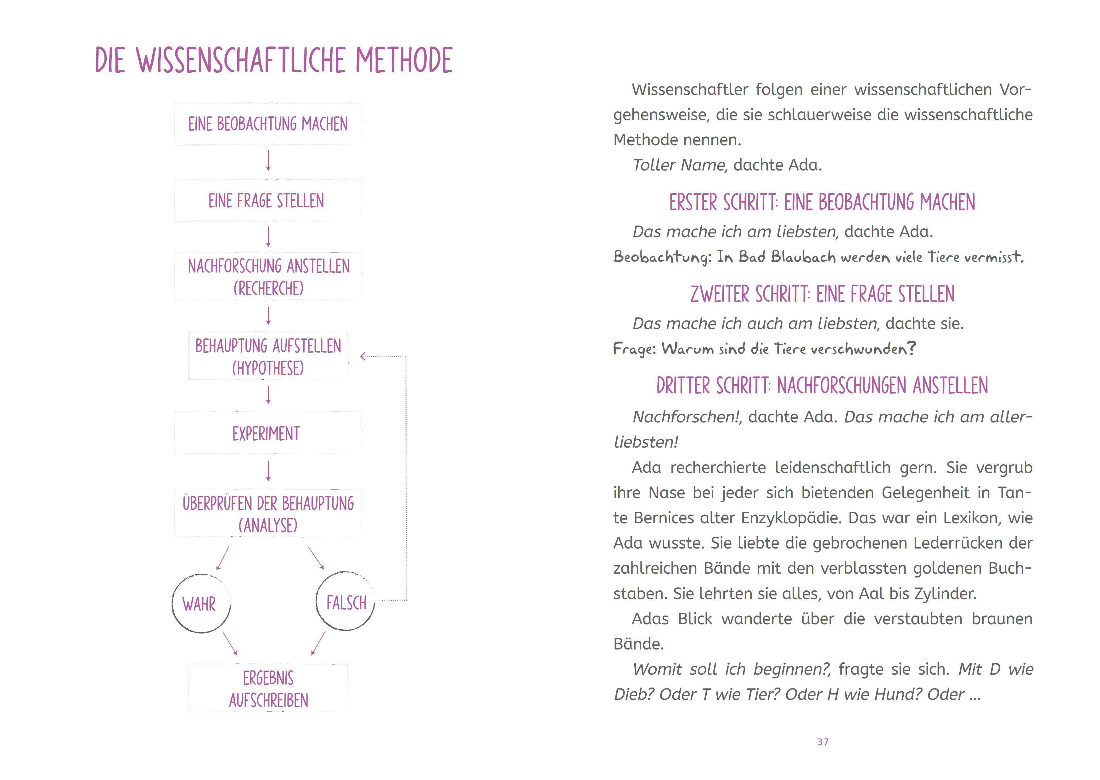 Beispielinhalt (Bild) Die Forscherbande: Ada Twist und das Rätsel um die verschwundenen Haustiere