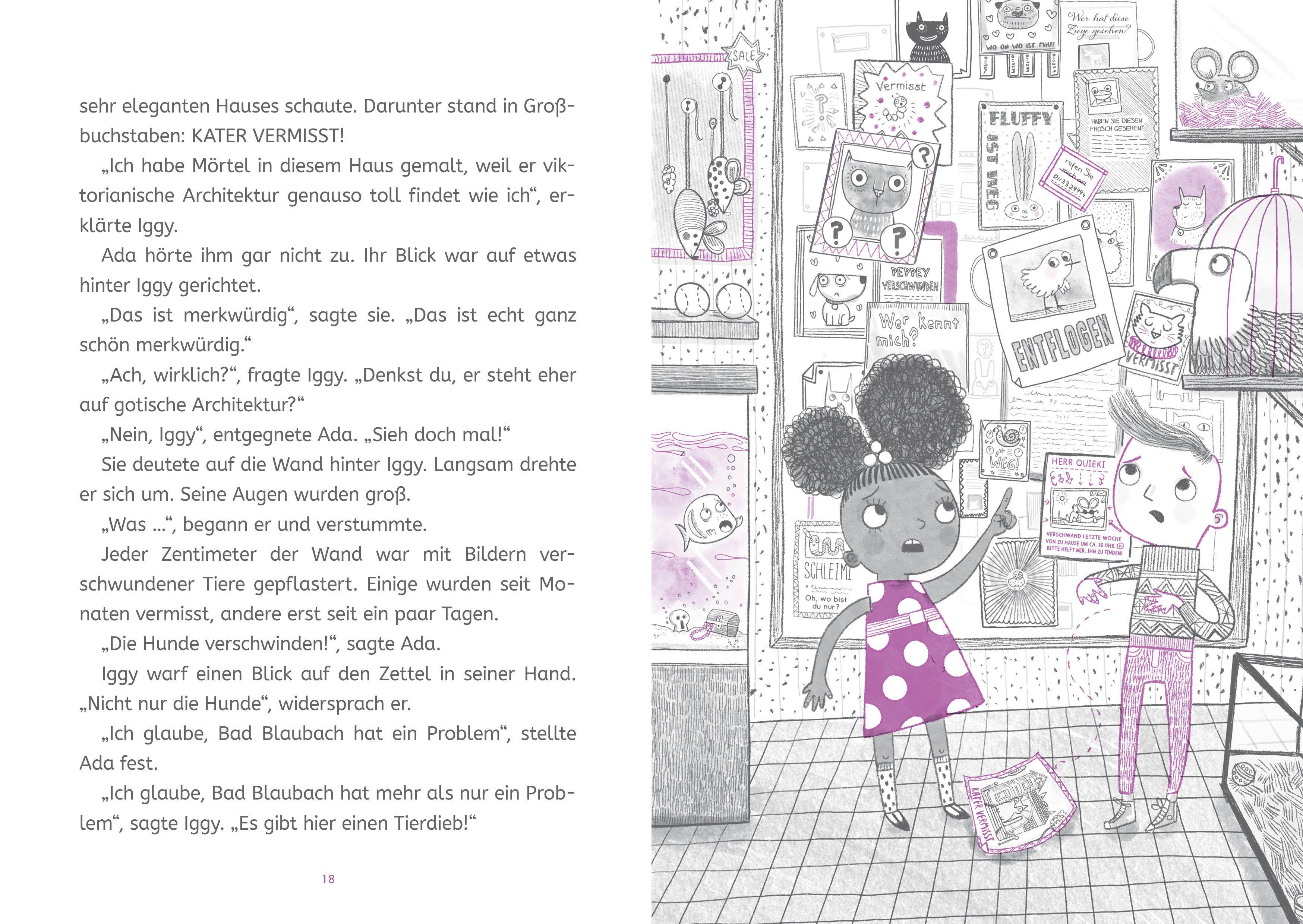 Beispielinhalt (Bild) Die Forscherbande: Ada Twist und das Rätsel um die verschwundenen Haustiere