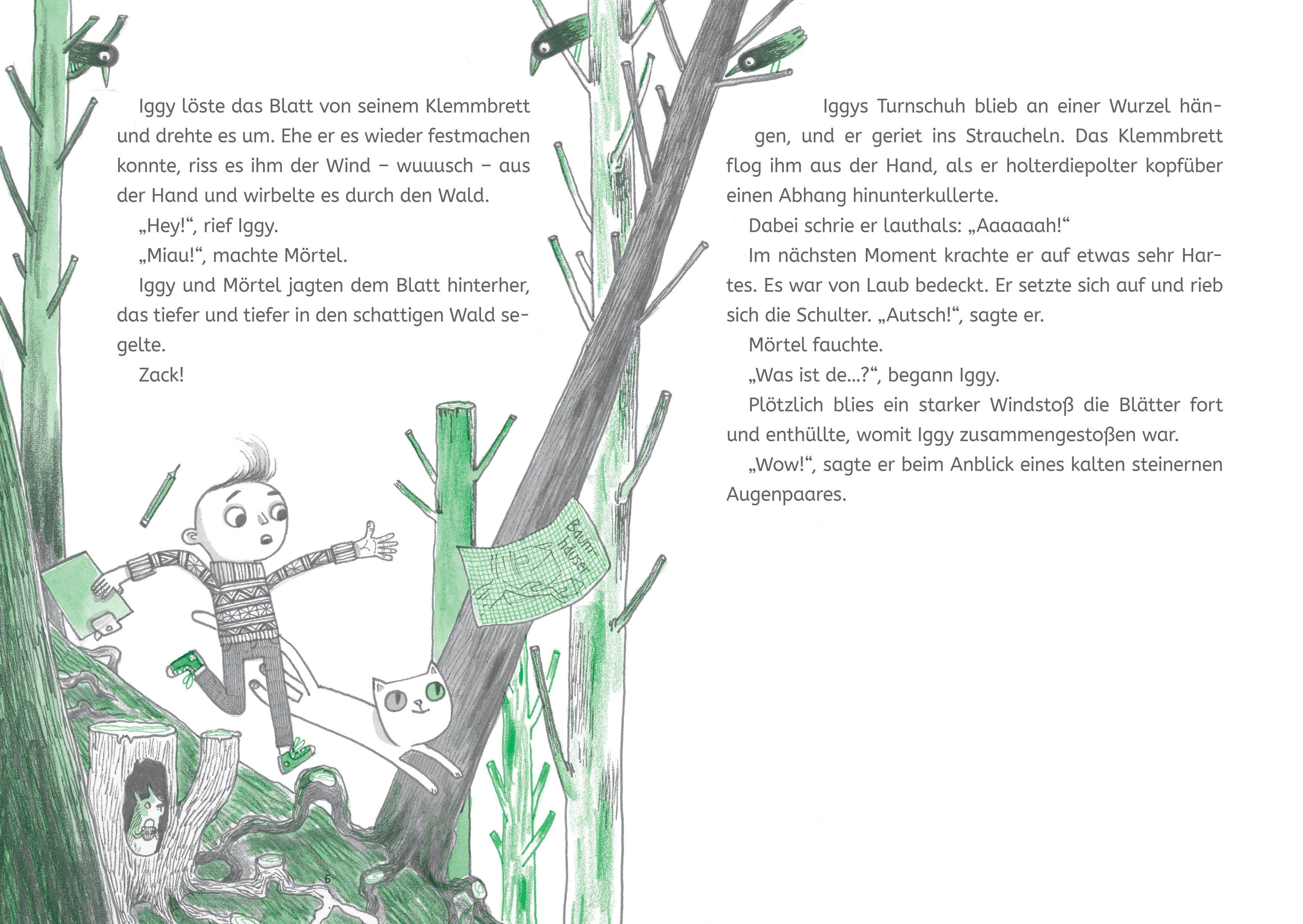 Beispielinhalt (Bild) Die Forscherbande: Iggy Peck und das Geheimnis der alten Villa