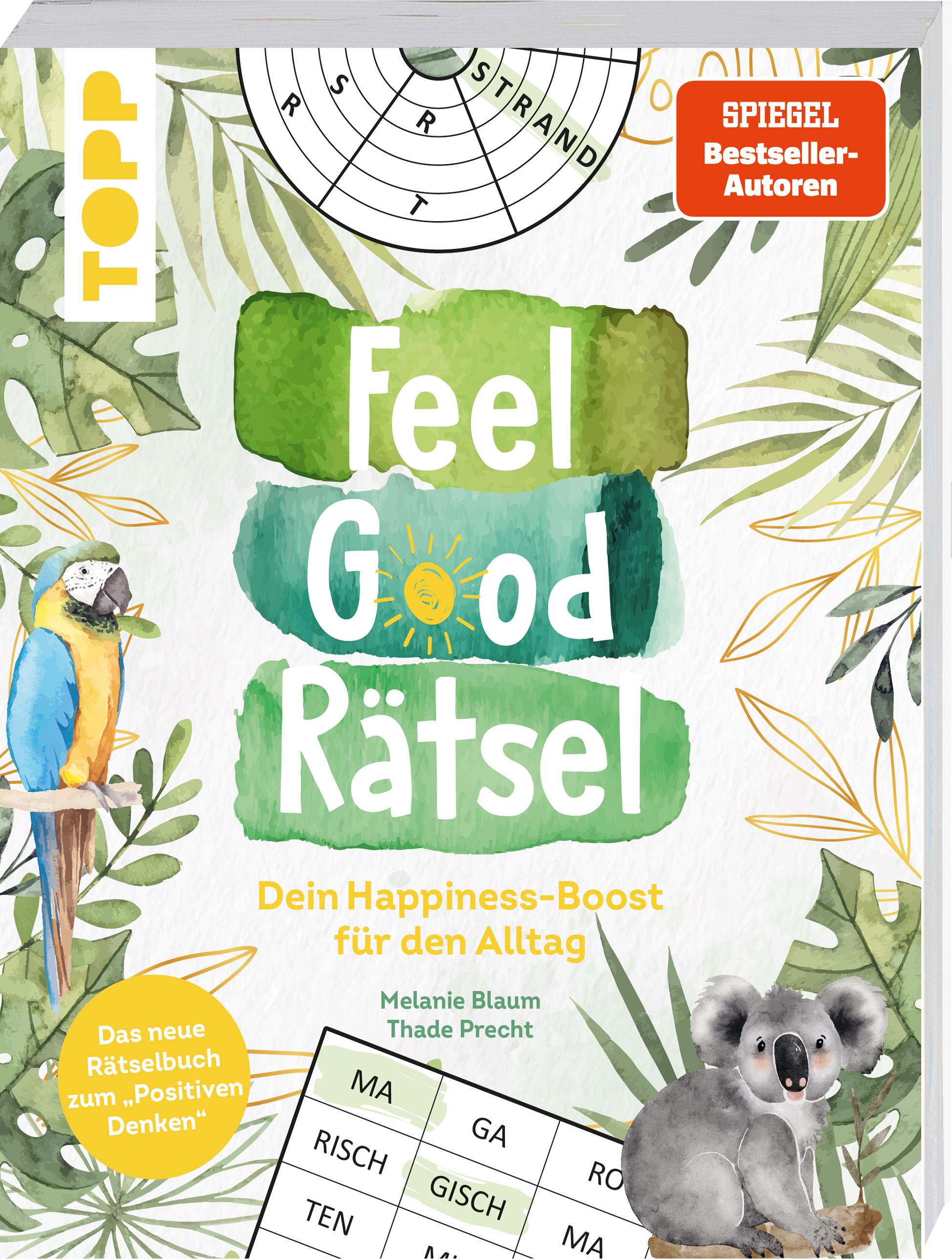 Vorderes Coverbild Feel Good Rätsel. Noch mehr Rätsel zum 'Positiven Denken'