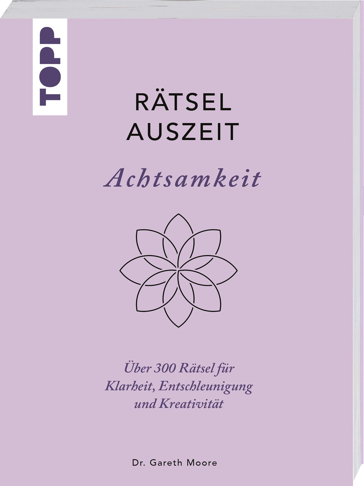 Vorderes Coverbild RätselAuszeit - Achtsamkeit. Über 300 Rätsel für Klarheit, Entschleunigung und Kreativität