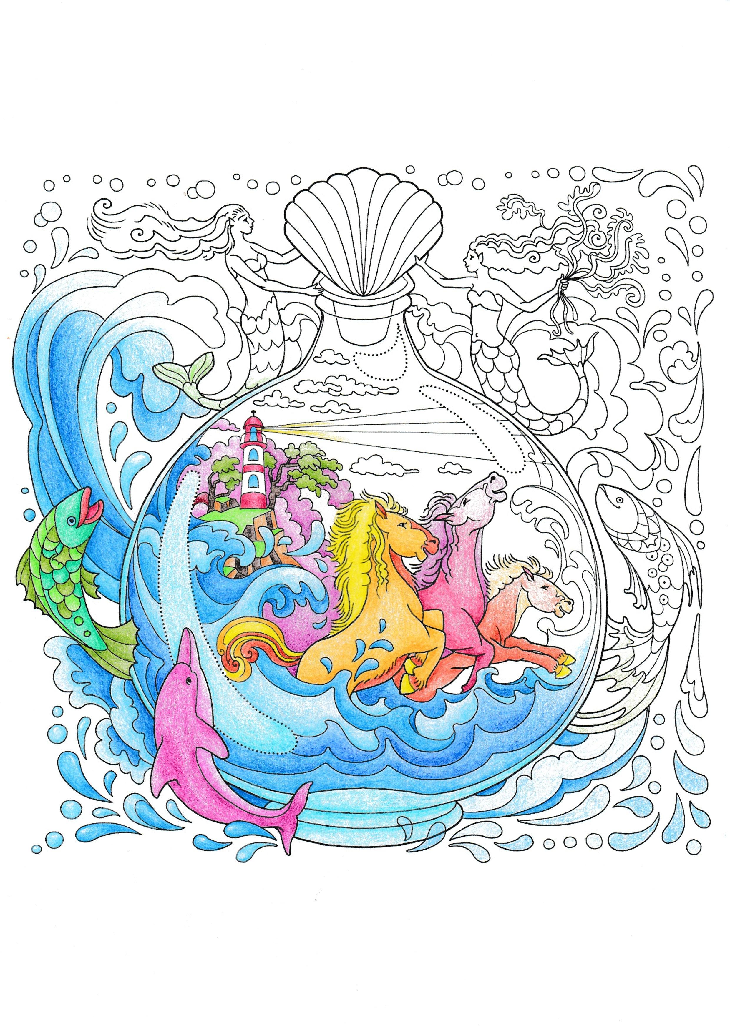 Beispielinhalt (Bild) Colorful World - Wundervolle Welten im Glas