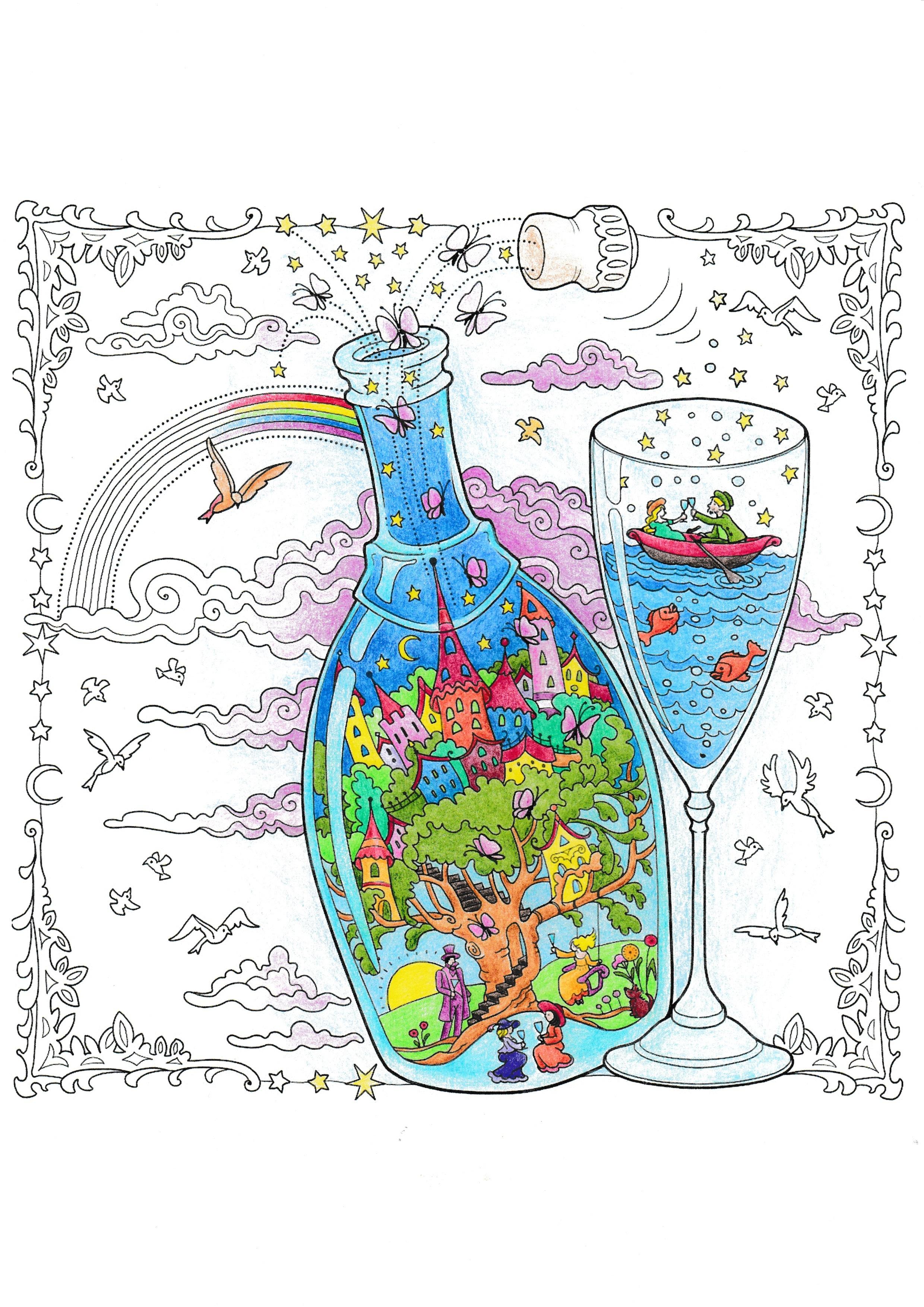 Beispielinhalt (Bild) Colorful World - Wundervolle Welten im Glas