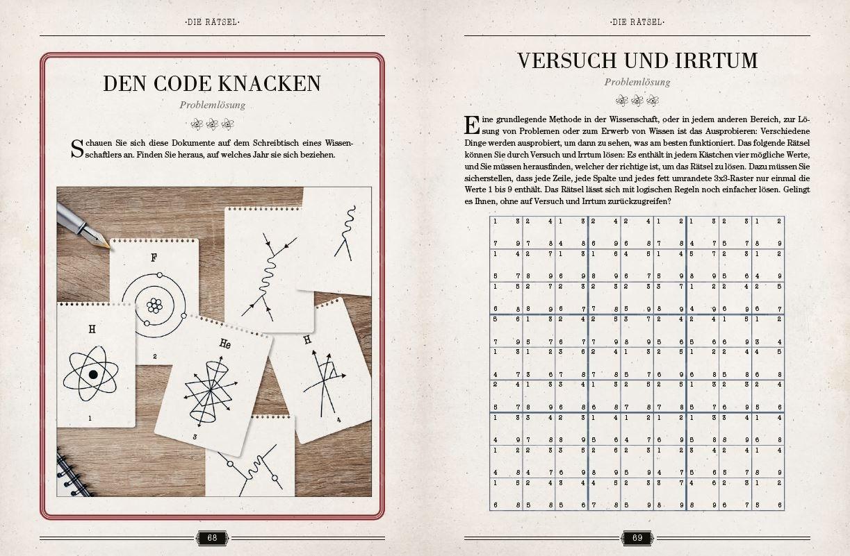 Beispielinhalt (Bild) Einsteins Rätselbuch - Logikrätsel für geniale Köpfe