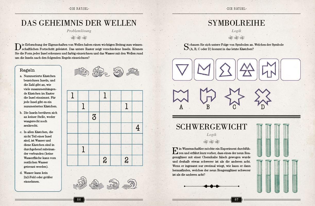 Beispielinhalt (Bild) Einsteins Rätselbuch - Logikrätsel für geniale Köpfe