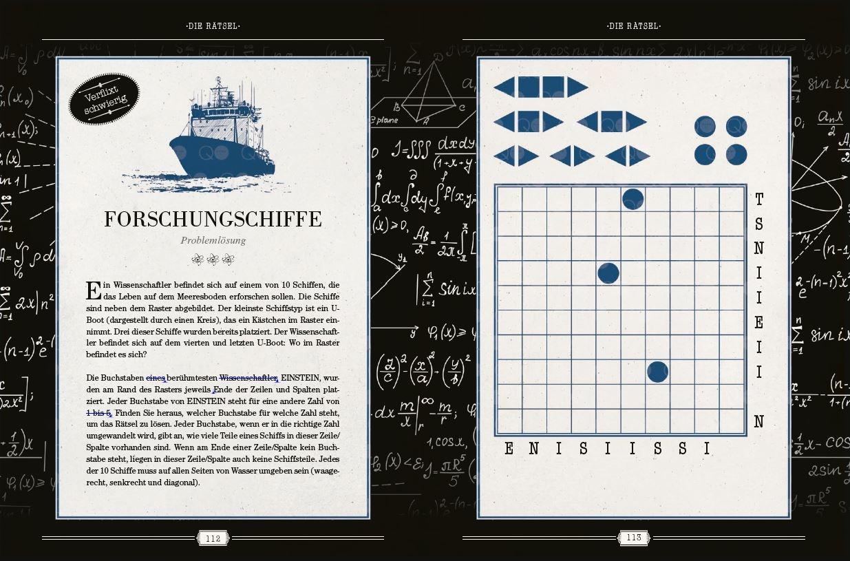 Beispielinhalt (Bild) Einsteins Rätselbuch - Logikrätsel für geniale Köpfe