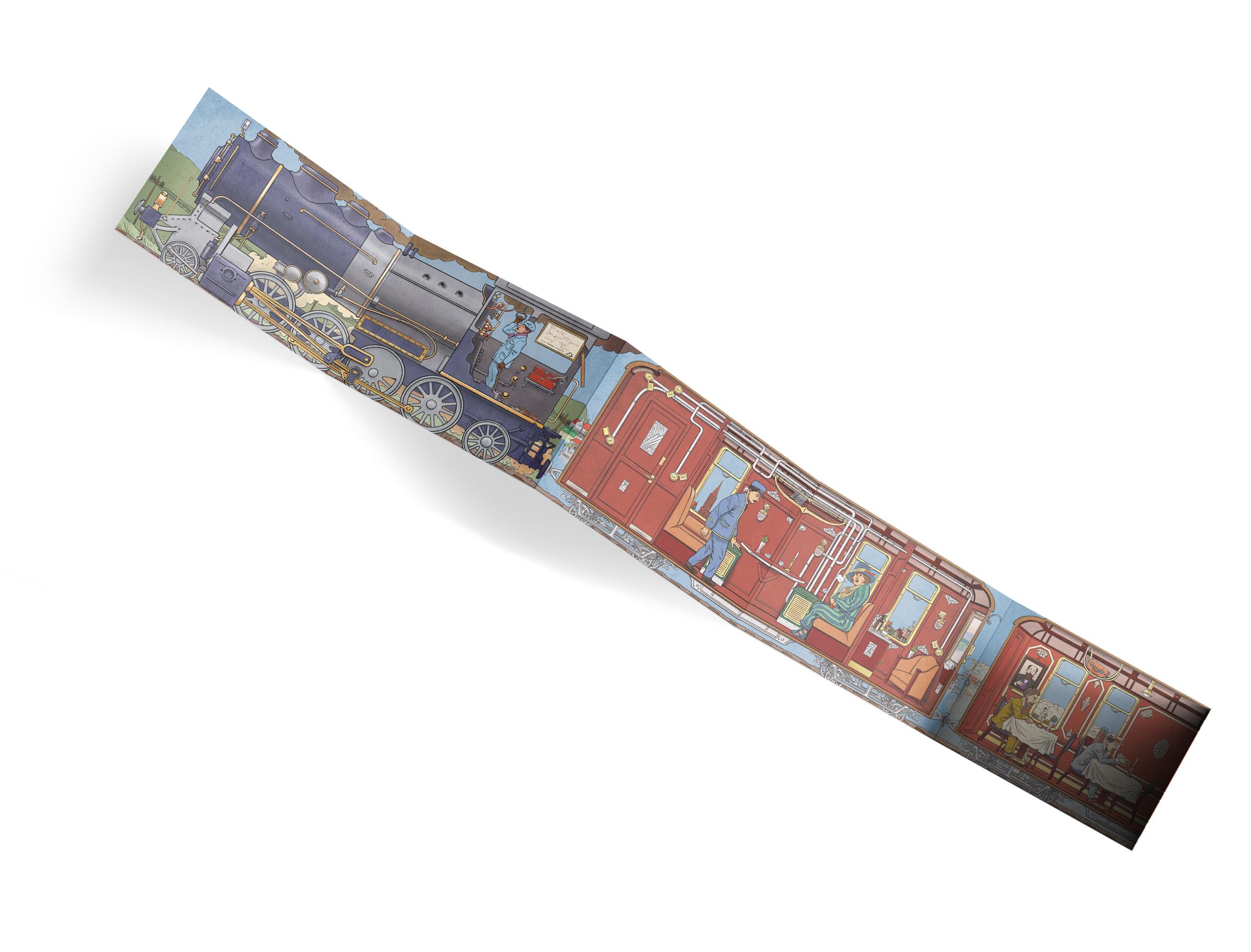 Beispielinhalt (Bild) Jagd durch den Orient-Express - Rätsel-Adventskalender