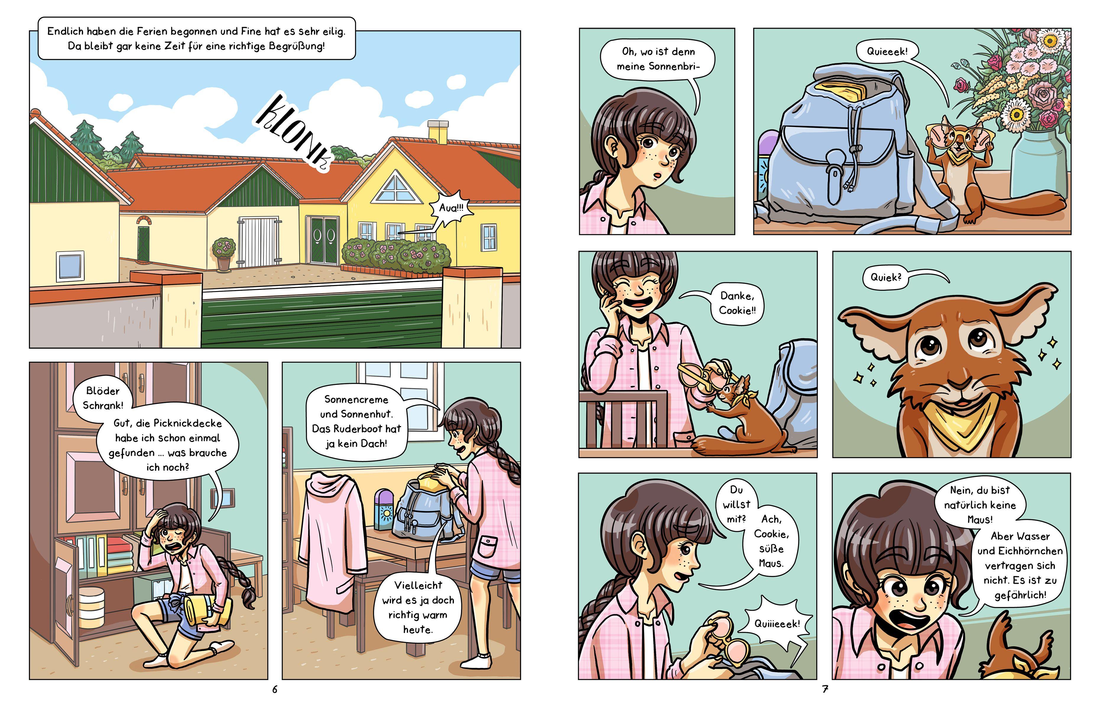 Beispielinhalt (Bild) Abenteuer vom Rosenhof. Sorge um Cookie