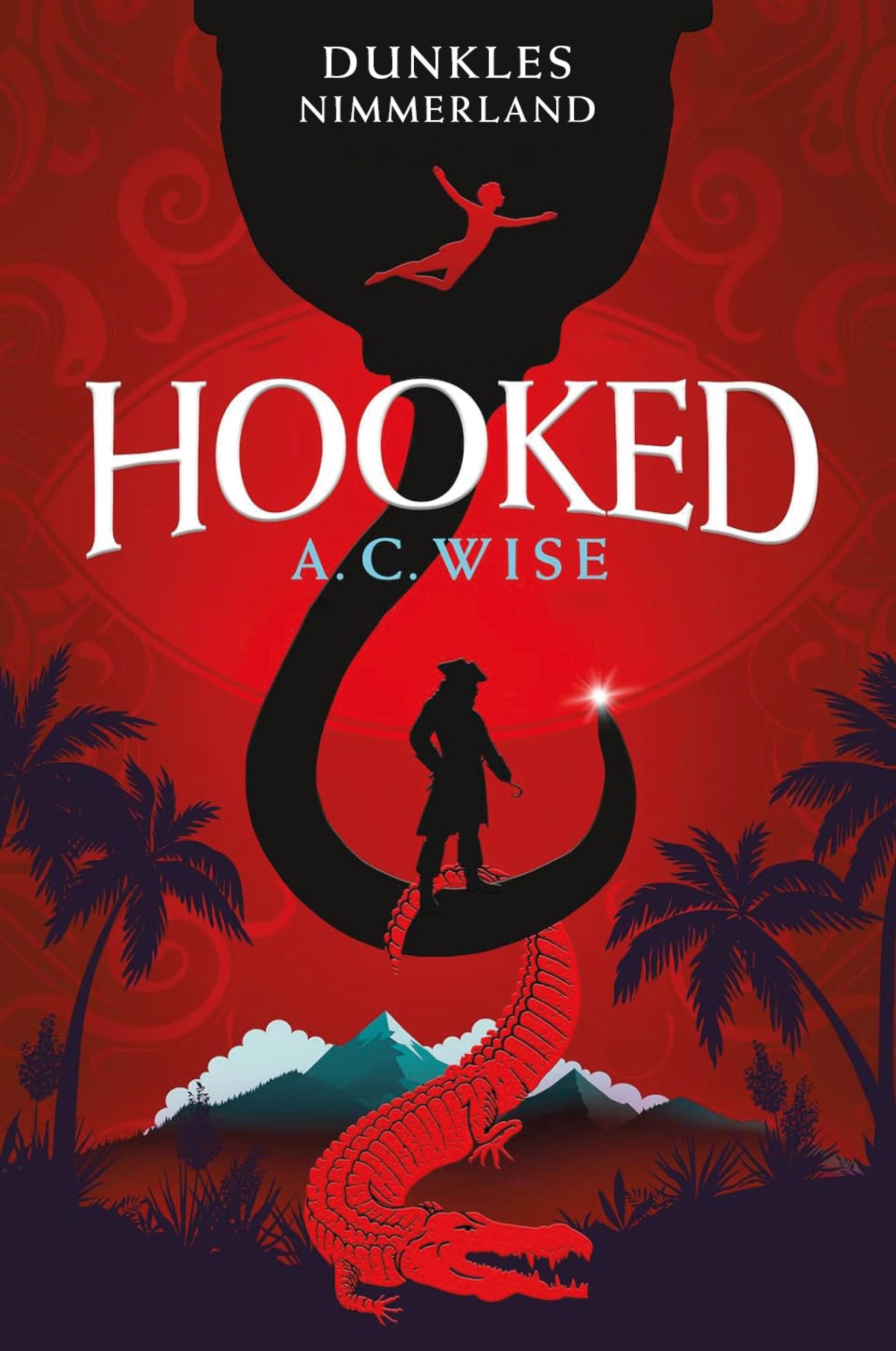 Vorderes Coverbild Hooked - Dunkles Nimmerland (mit gestaltetem Farbschnitt)