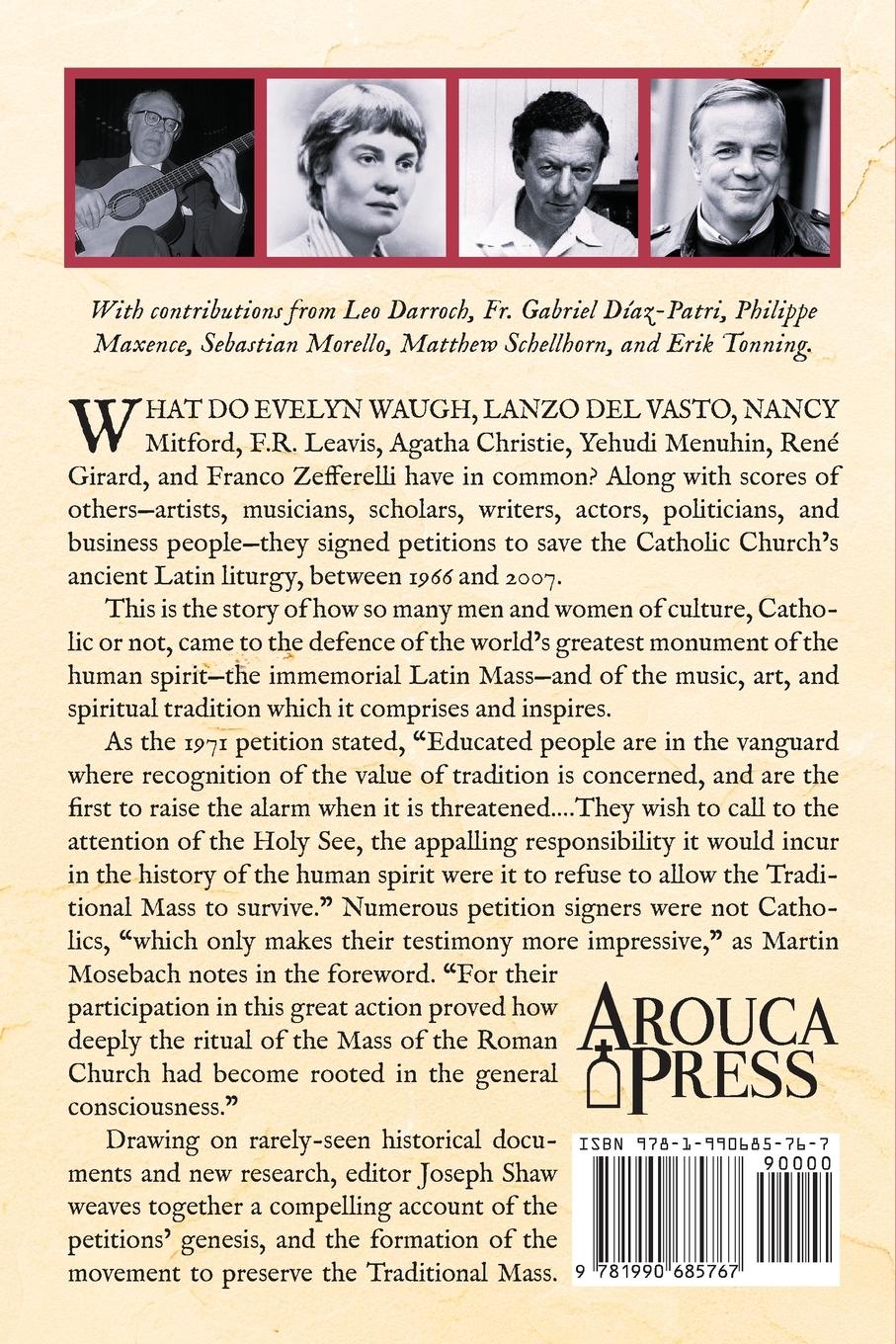 Rückseitencover The Latin Mass and the Intellectuals