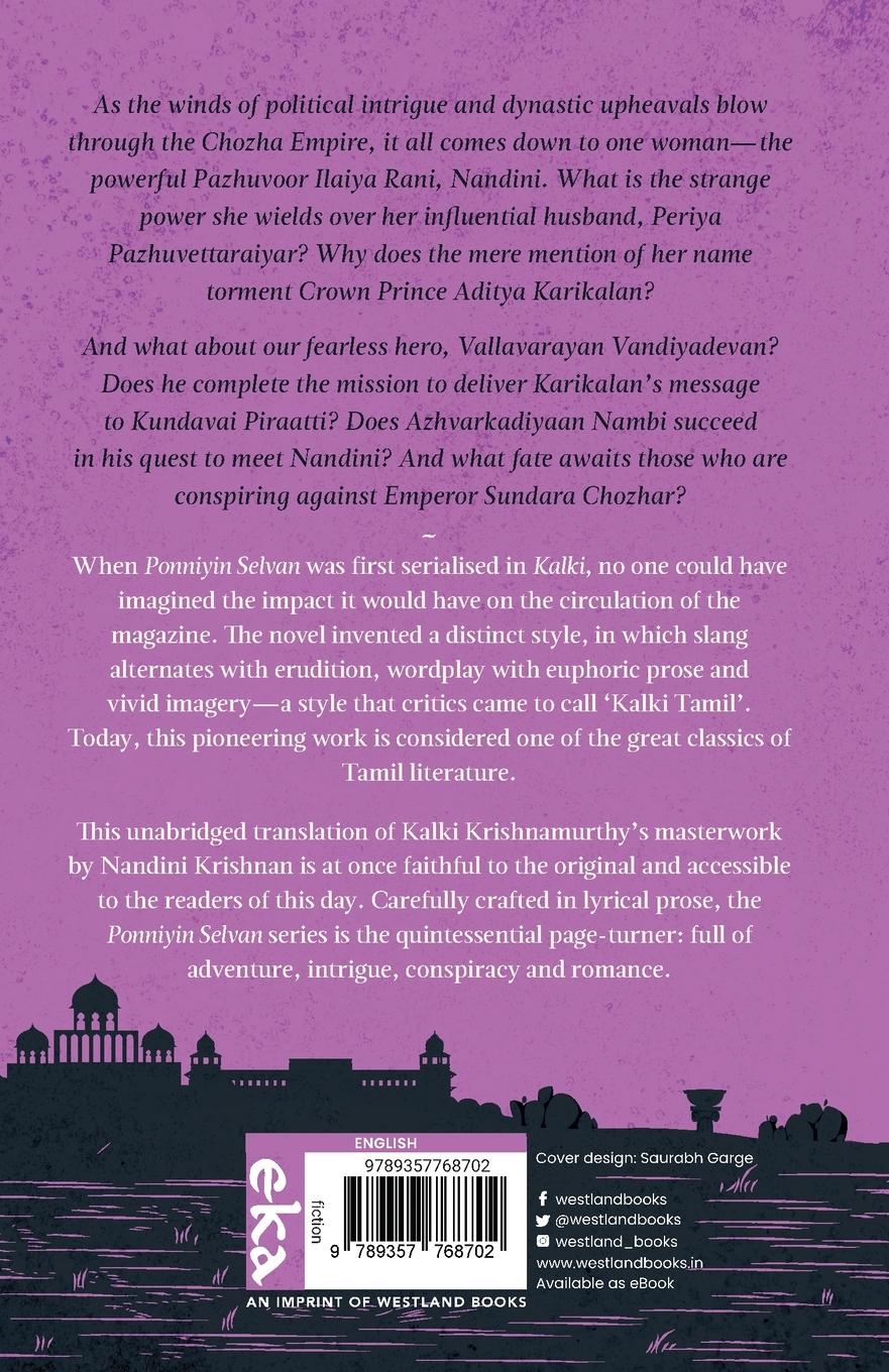 Rückseitencover Troubled Waters - Ponniyin Selvan - Book 2