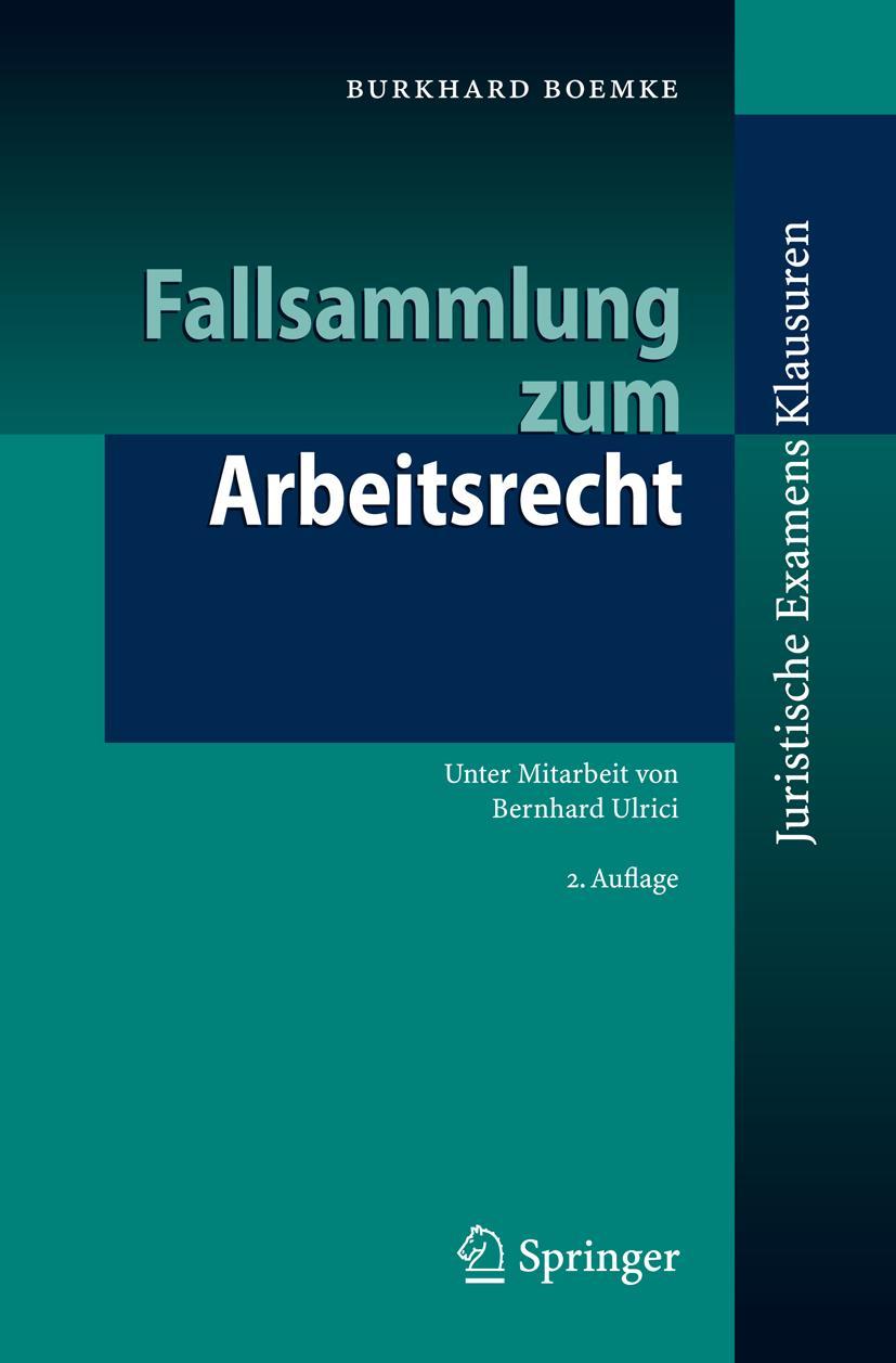 Vorderes Coverbild Fallsammlung zum Arbeitsrecht