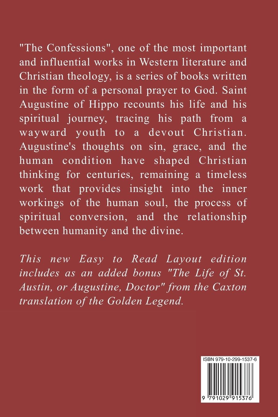 Rückseitencover The Confessions of St. Augustine