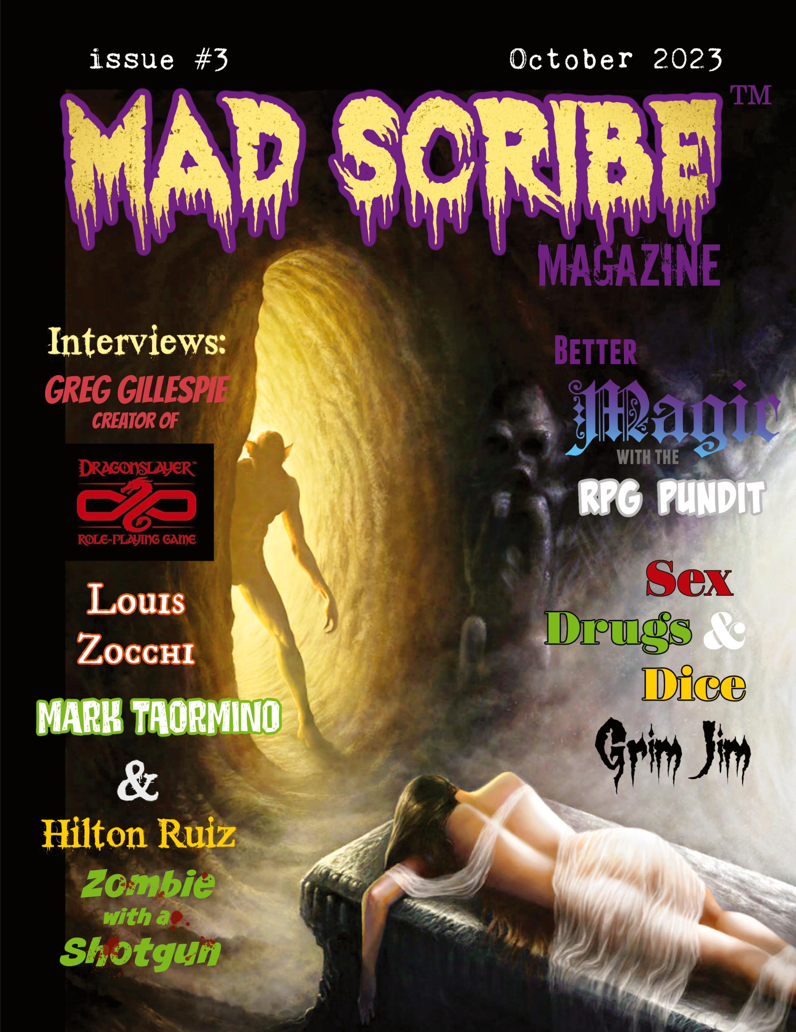 Vorderes Coverbild Mad Scribe Magazine issue #3